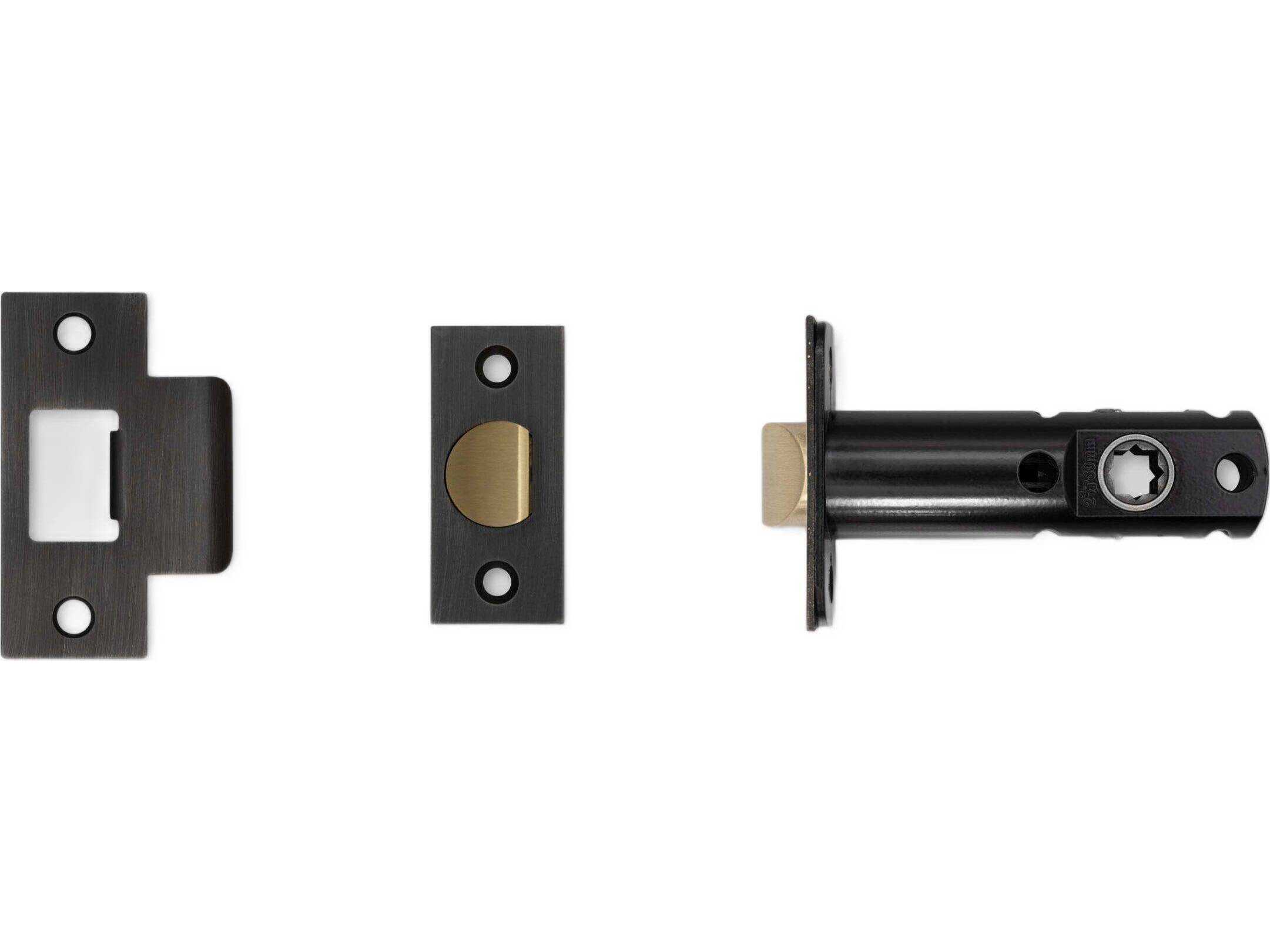 Buster + Punch Smoked Bronze 2-3/4" Tubular Latch Privacy Door Handle