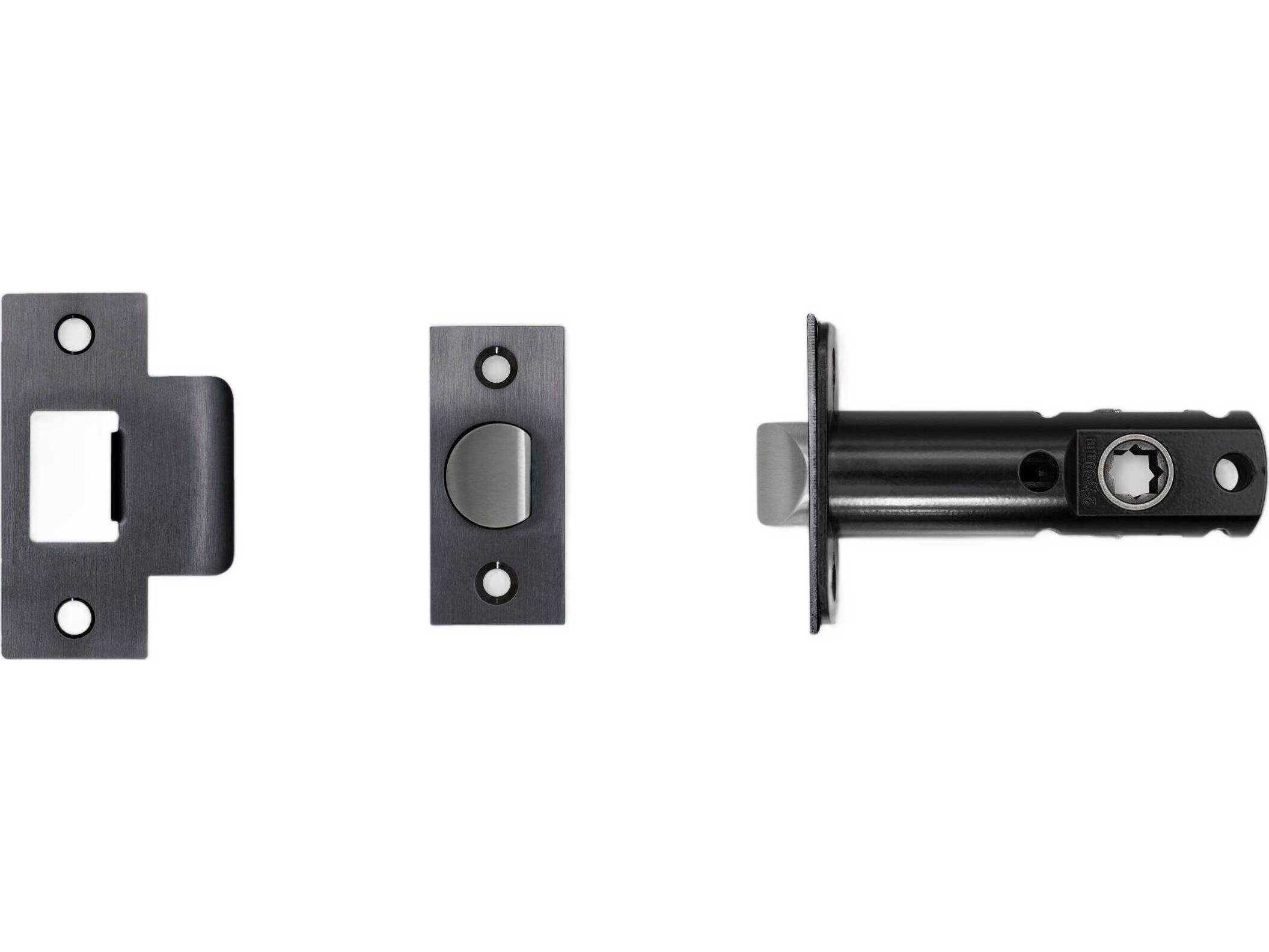 Buster + Punch Gun Metal 3-3/4" Tubular Latch Passage Door Knob