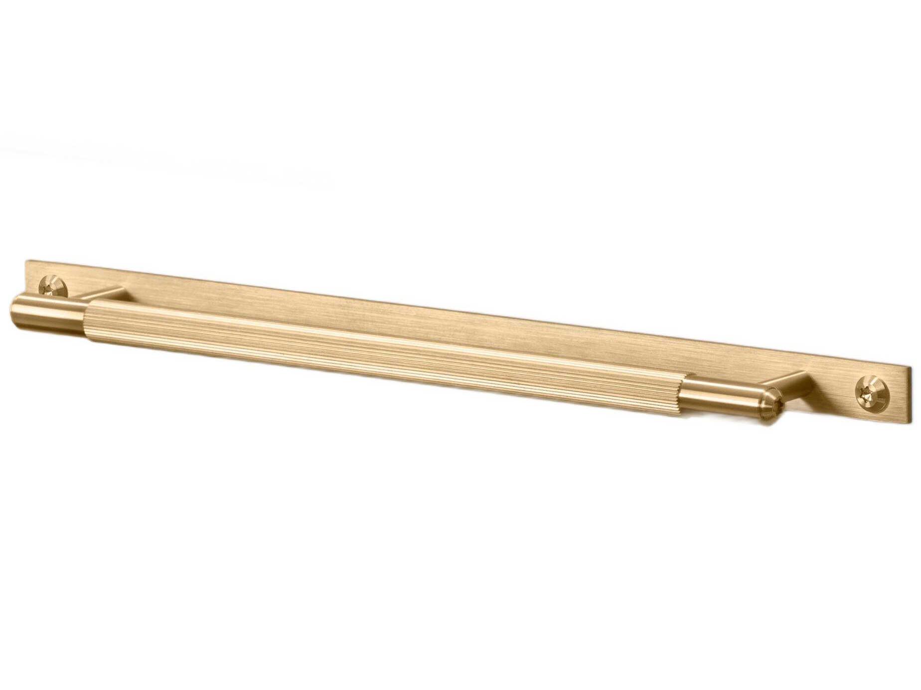 Buster + Punch Brass Linear Plate Pull Bar