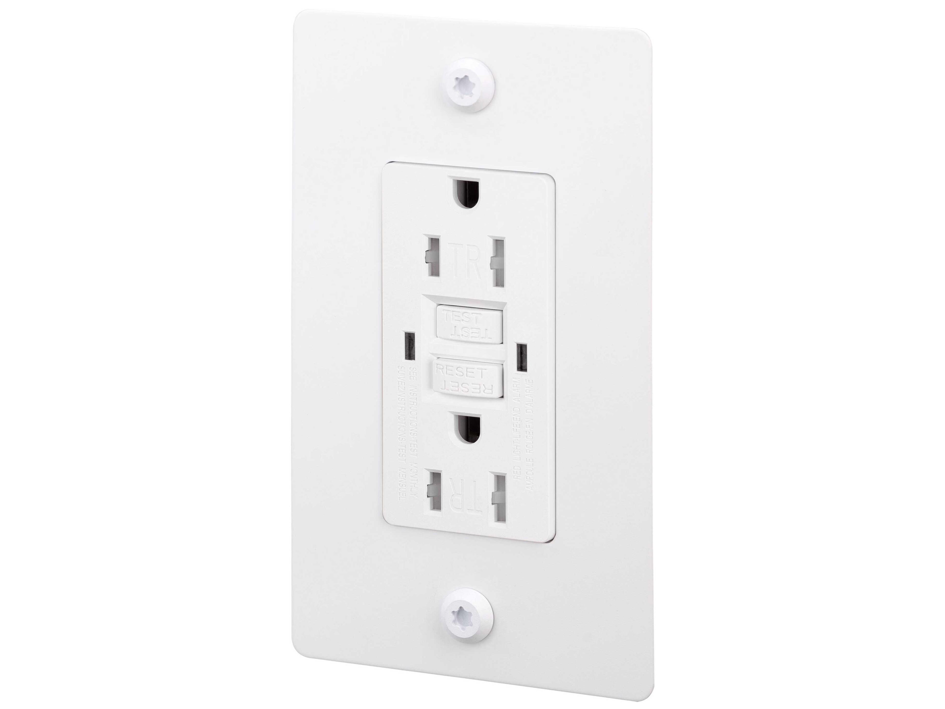 Buster + Punch 1G White Linear Duplex Outlet