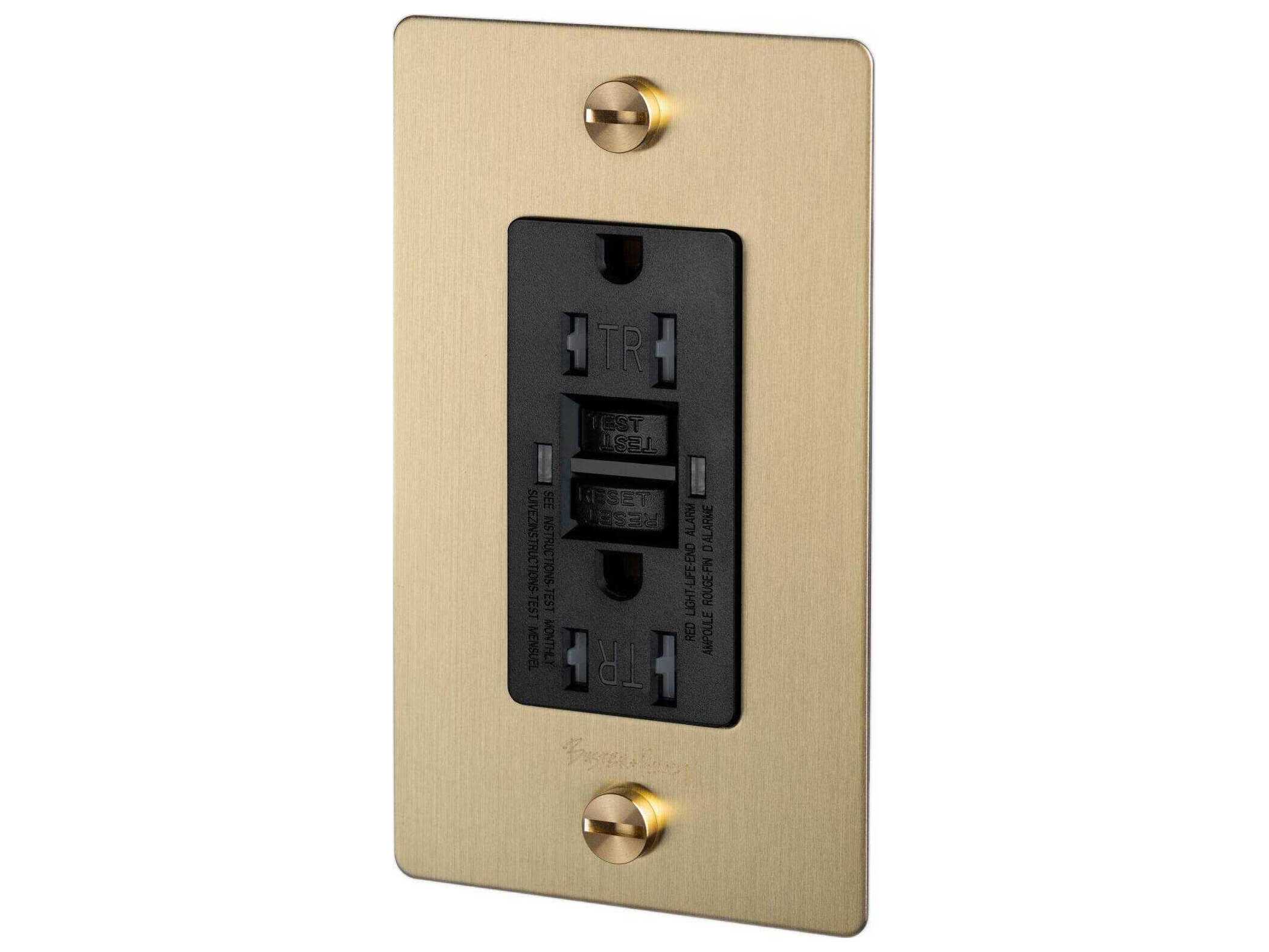 Buster + Punch 1G Brass Outlet with B+P Logo