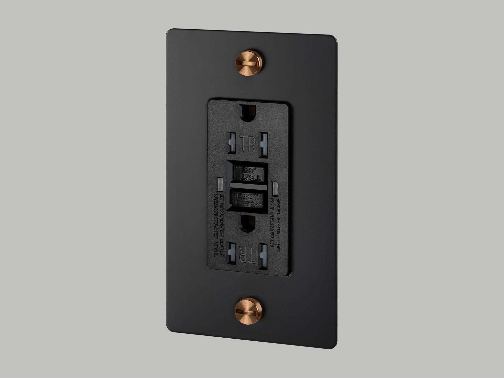 Buster + Punch 1G Black Warm Sunset Cross Duplex Outlet