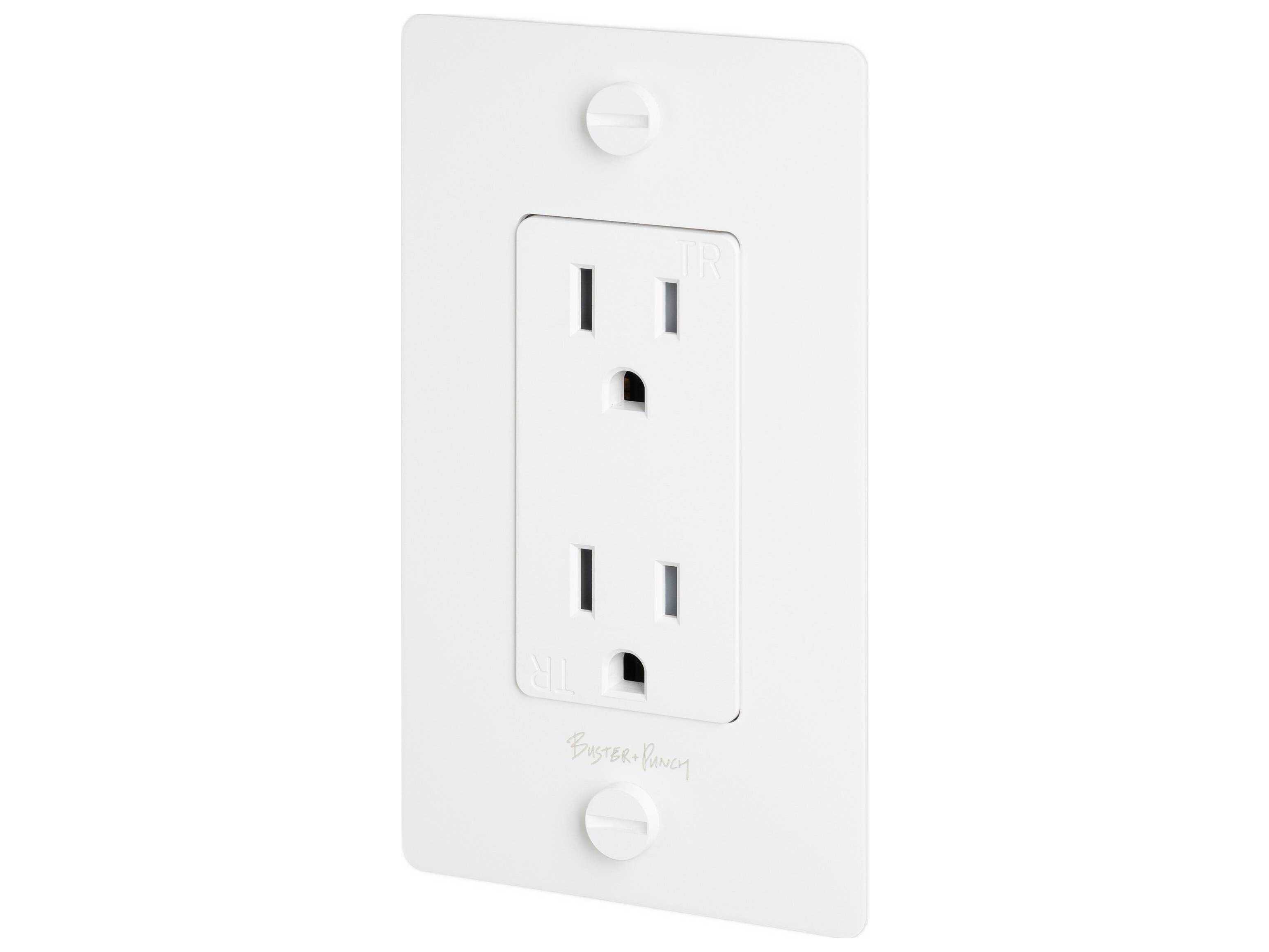 Buster + Punch 1G White Outlet with B+P Logo