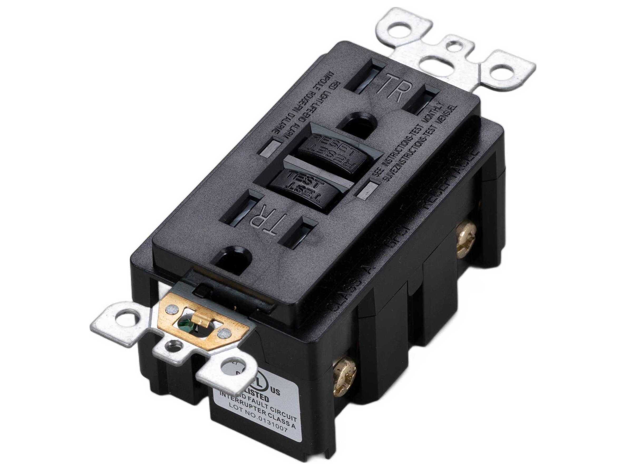 Buster + Punch Black Duplex GFCI Outlet Module