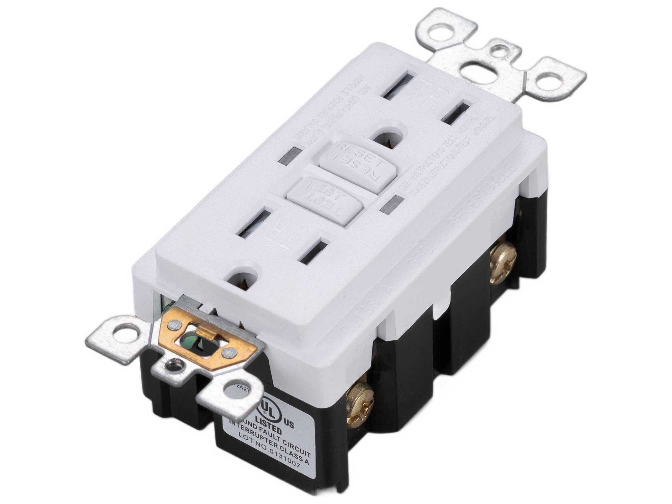 Buster + Punch White Duplex GFCI Outlet Module