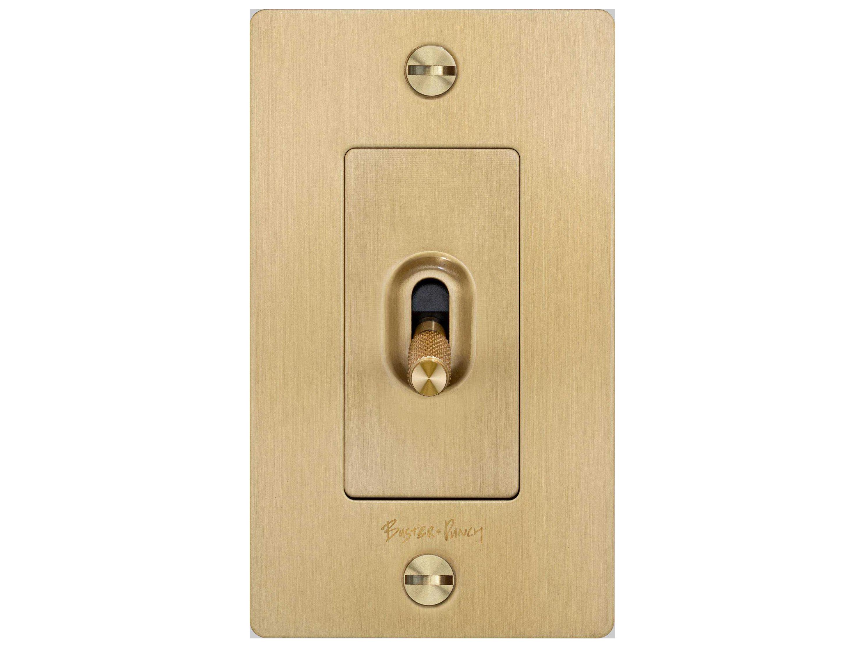 Buster + Punch 1G Brass Cross Toggle