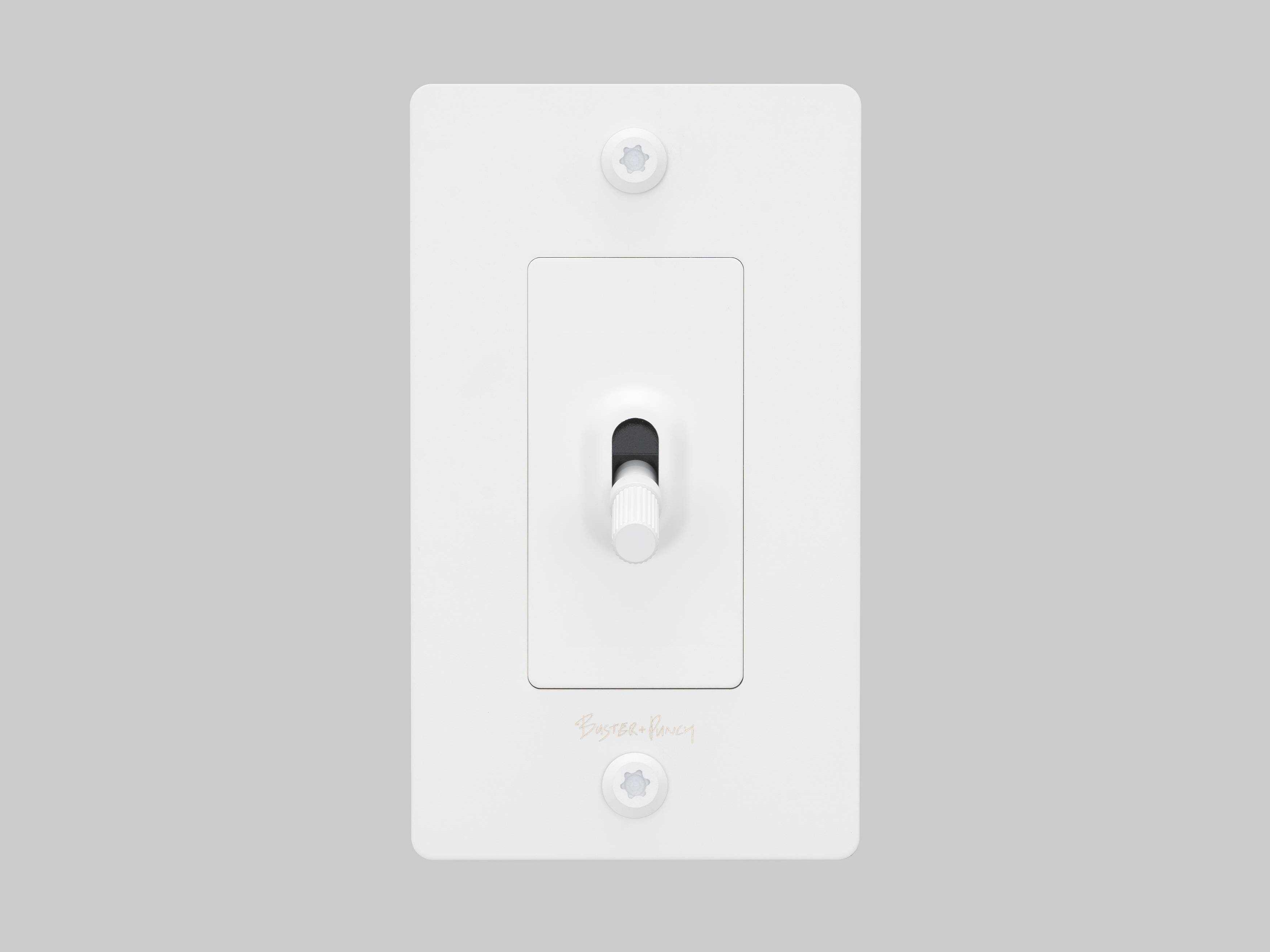 Buster + Punch 1G White Linear Toggle