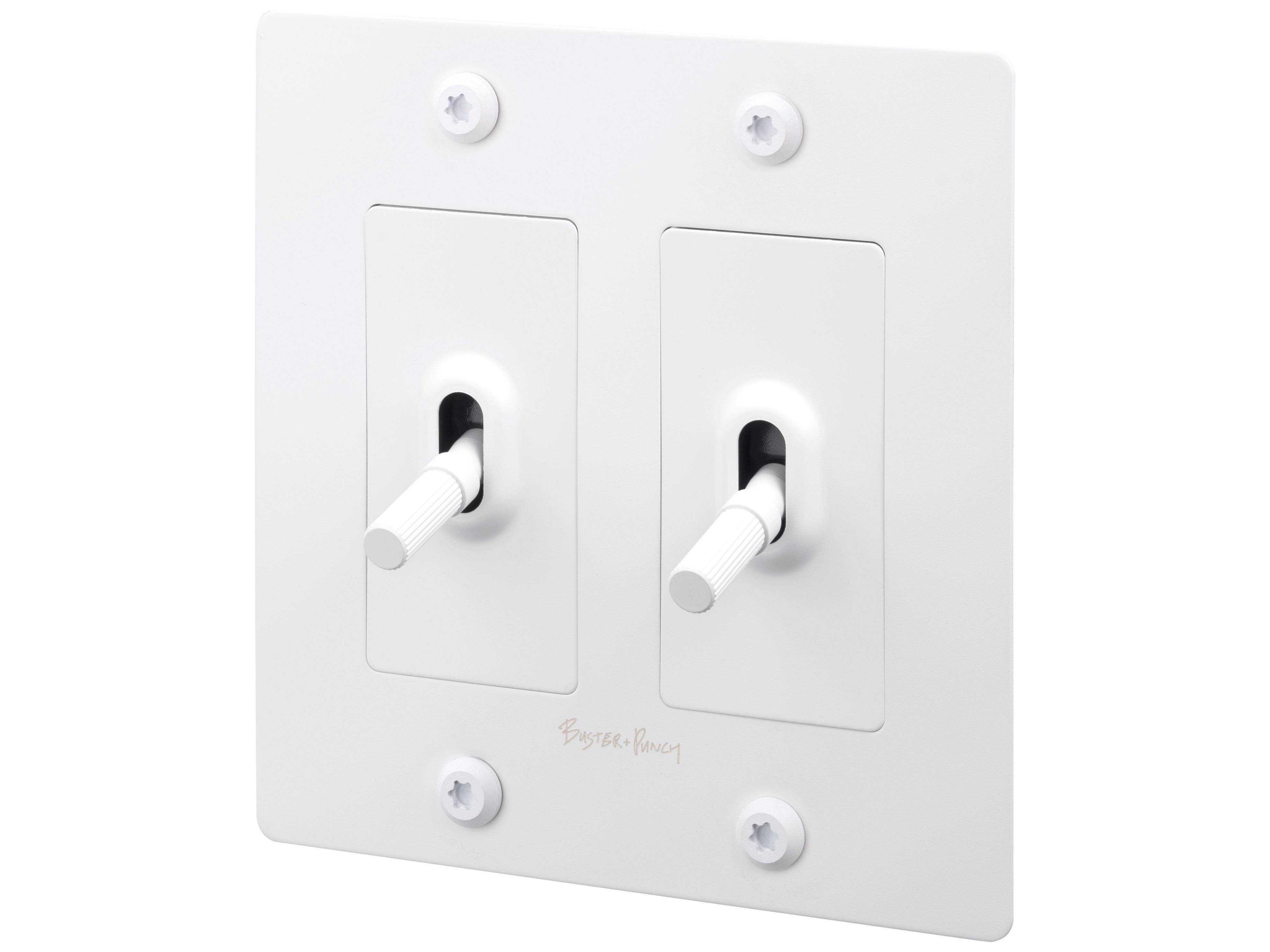 Buster + Punch 2G White Linear Toggle