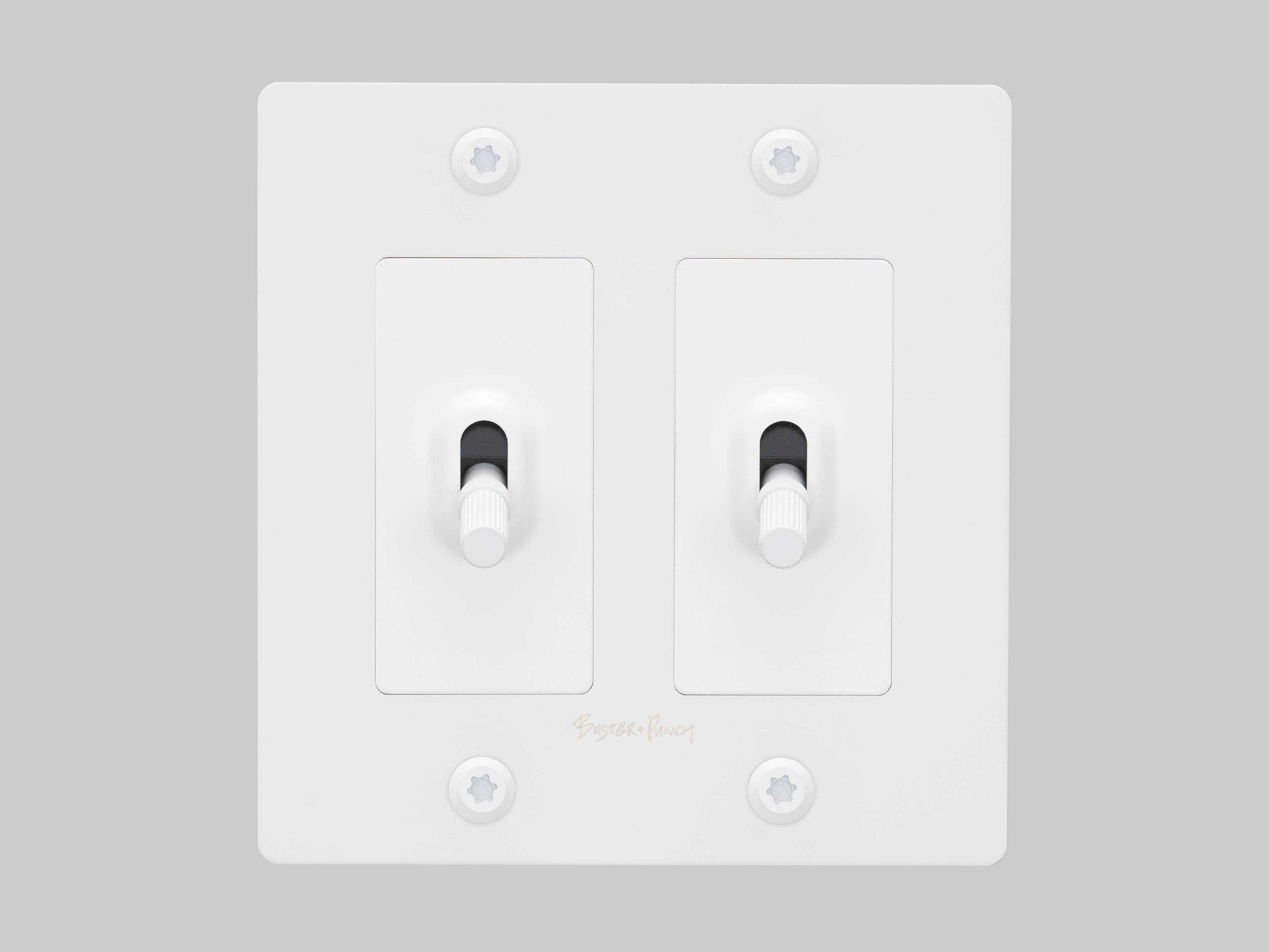 Buster + Punch 2G White Linear Toggle
