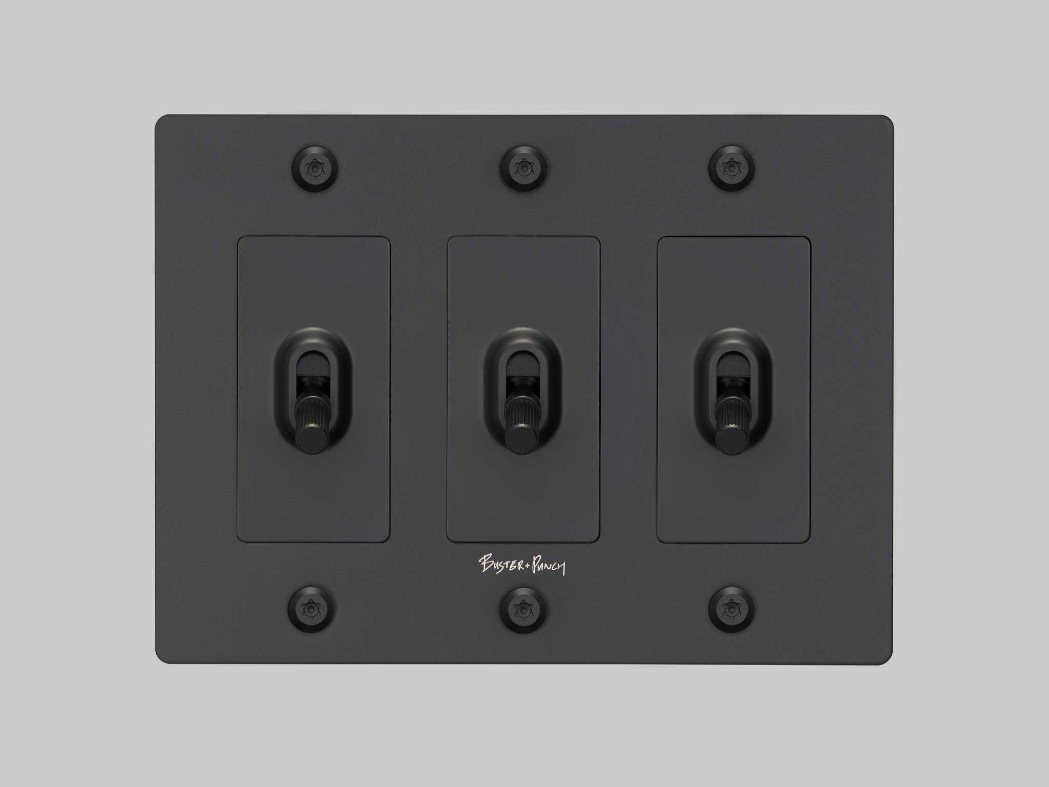 Buster + Punch 3G Black Linear Toggle