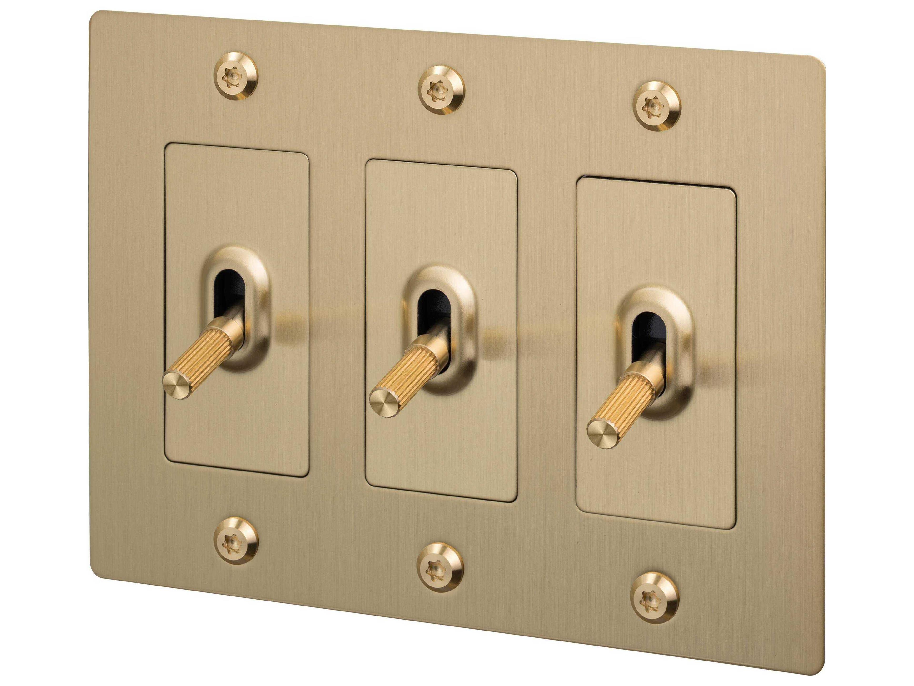 Buster + Punch 3G Brass Linear Toggle