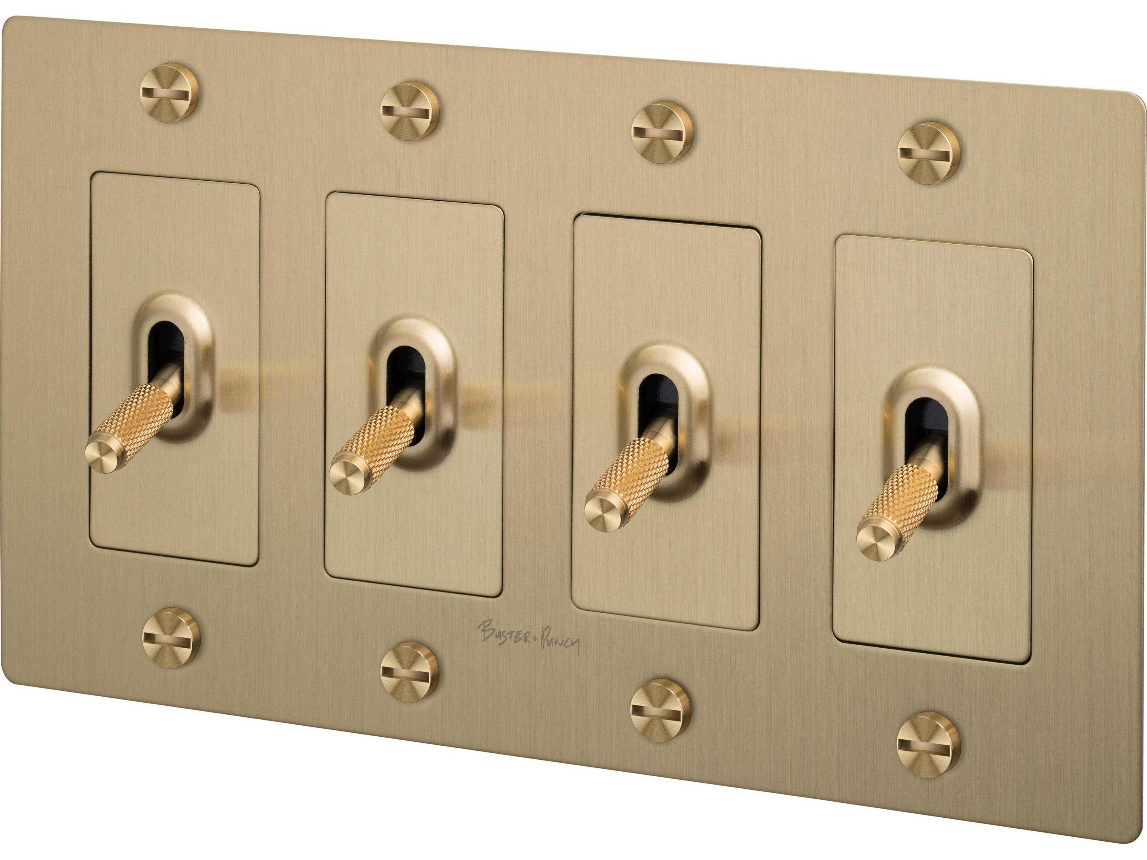 Buster + Punch 4G Brass Cross Toggle