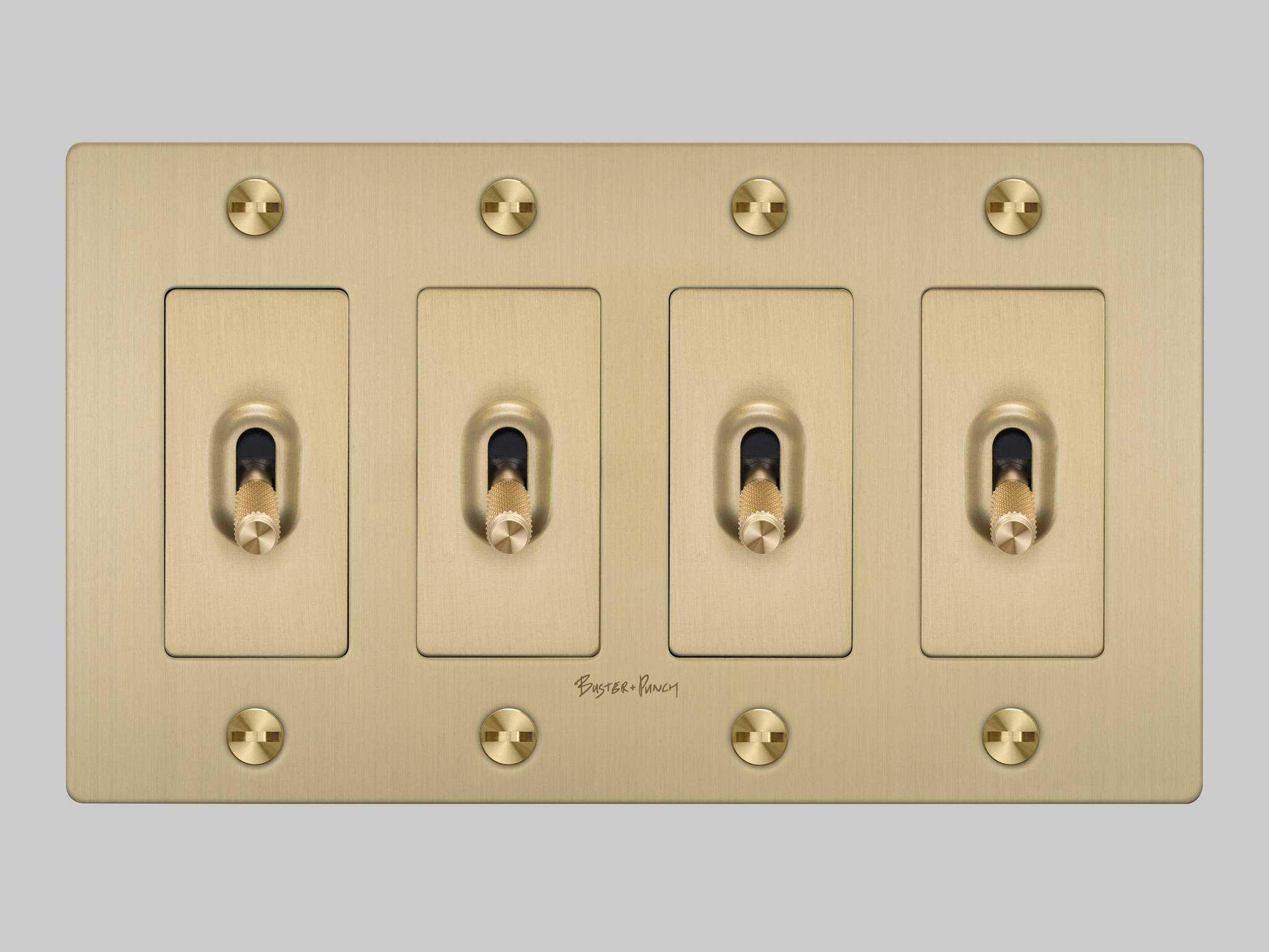 Buster + Punch 4G Brass Cross Toggle