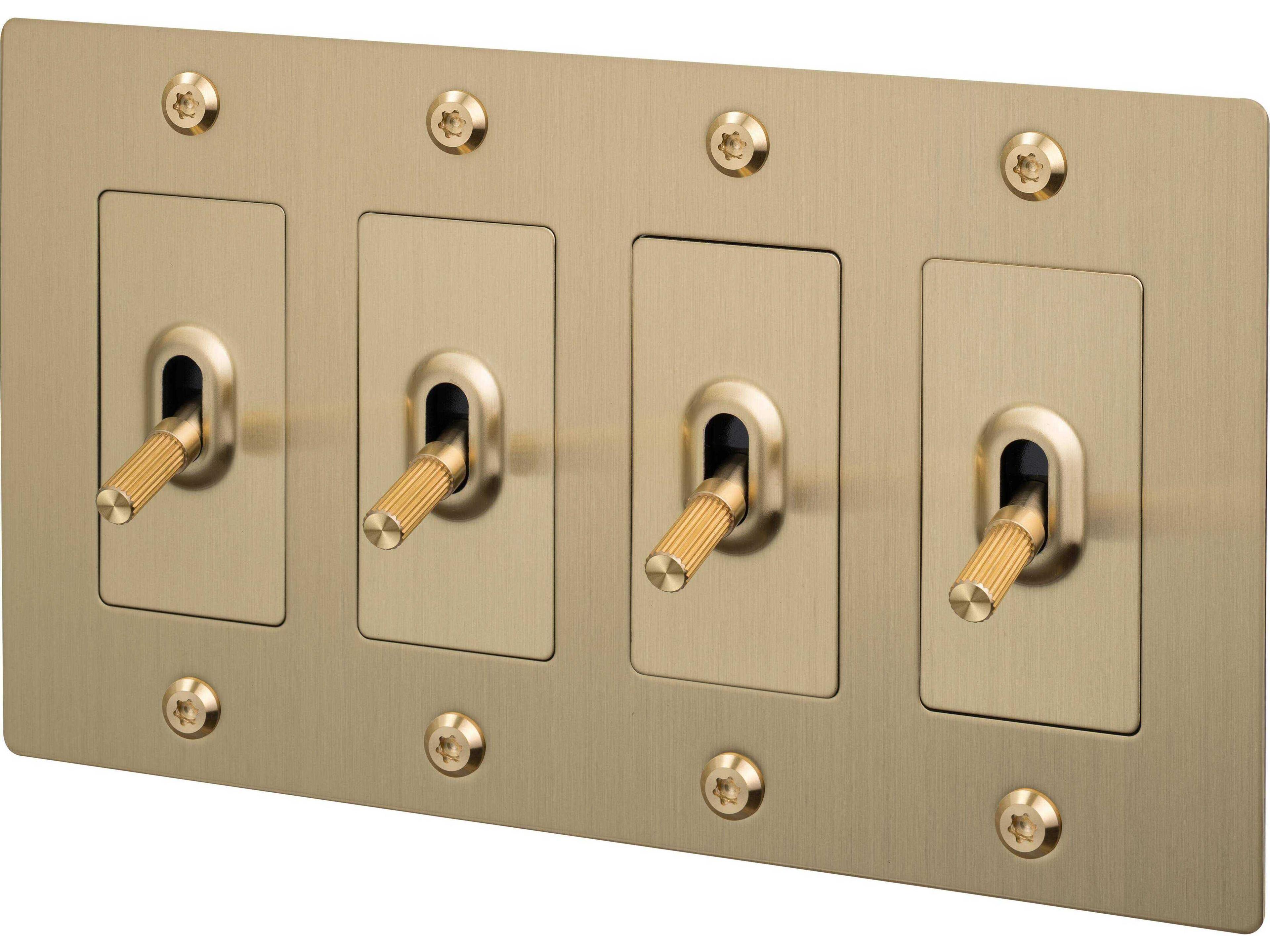 Buster + Punch 4G Brass Linear Toggle