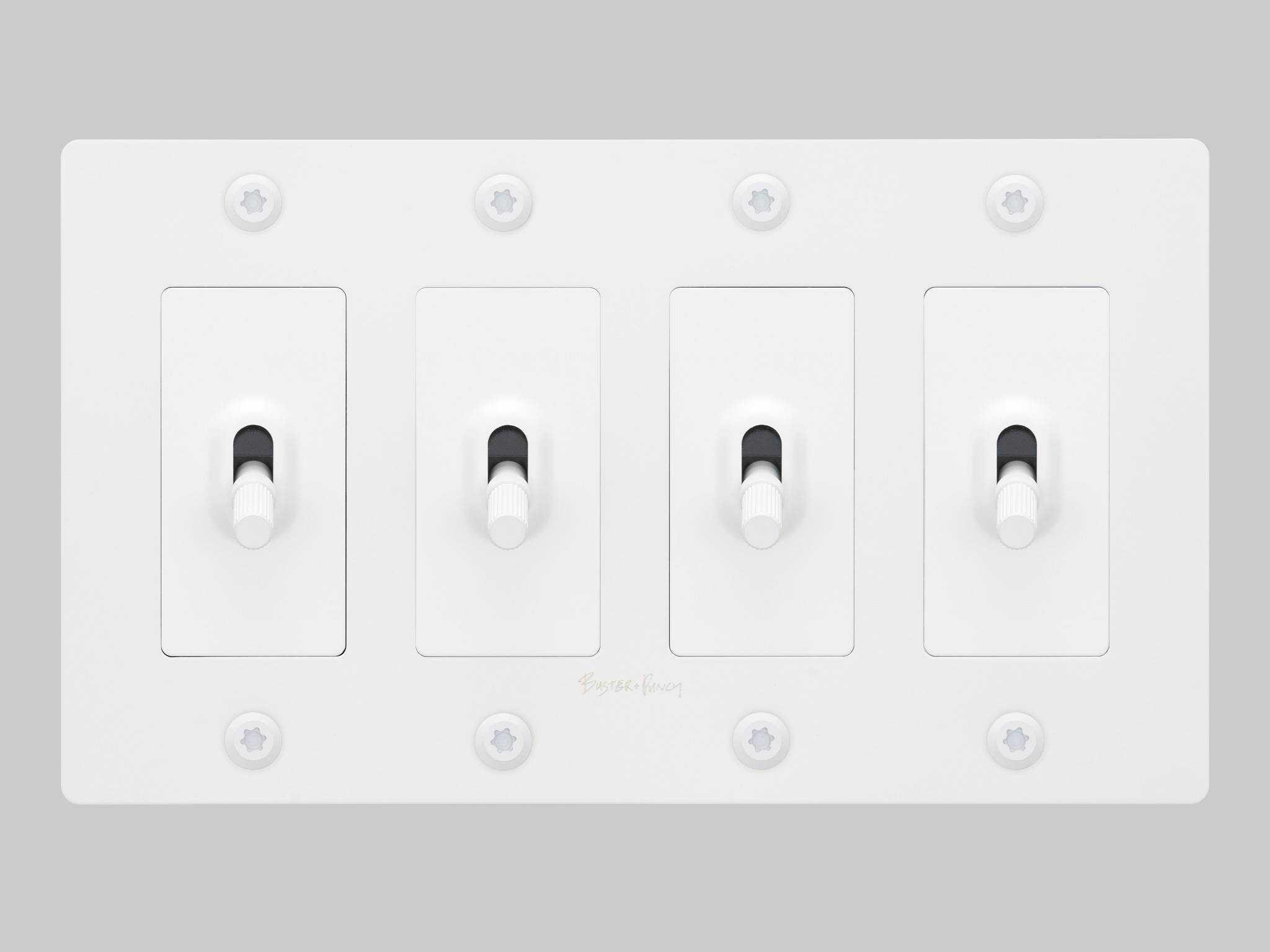 Buster + Punch 4G White Linear Toggle