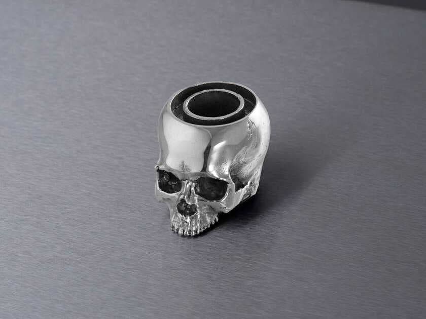 Buster + Punch Travis Barker Steel Skull Candle Holder