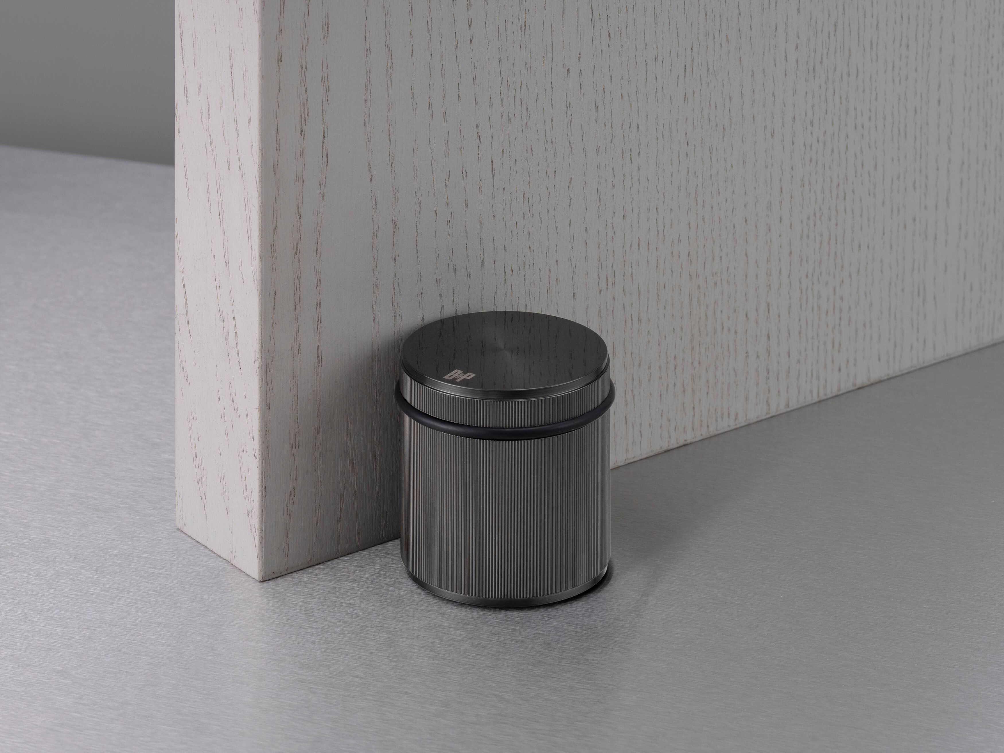 Buster + Punch Linear Gun Metal Freestanding Door Stop
