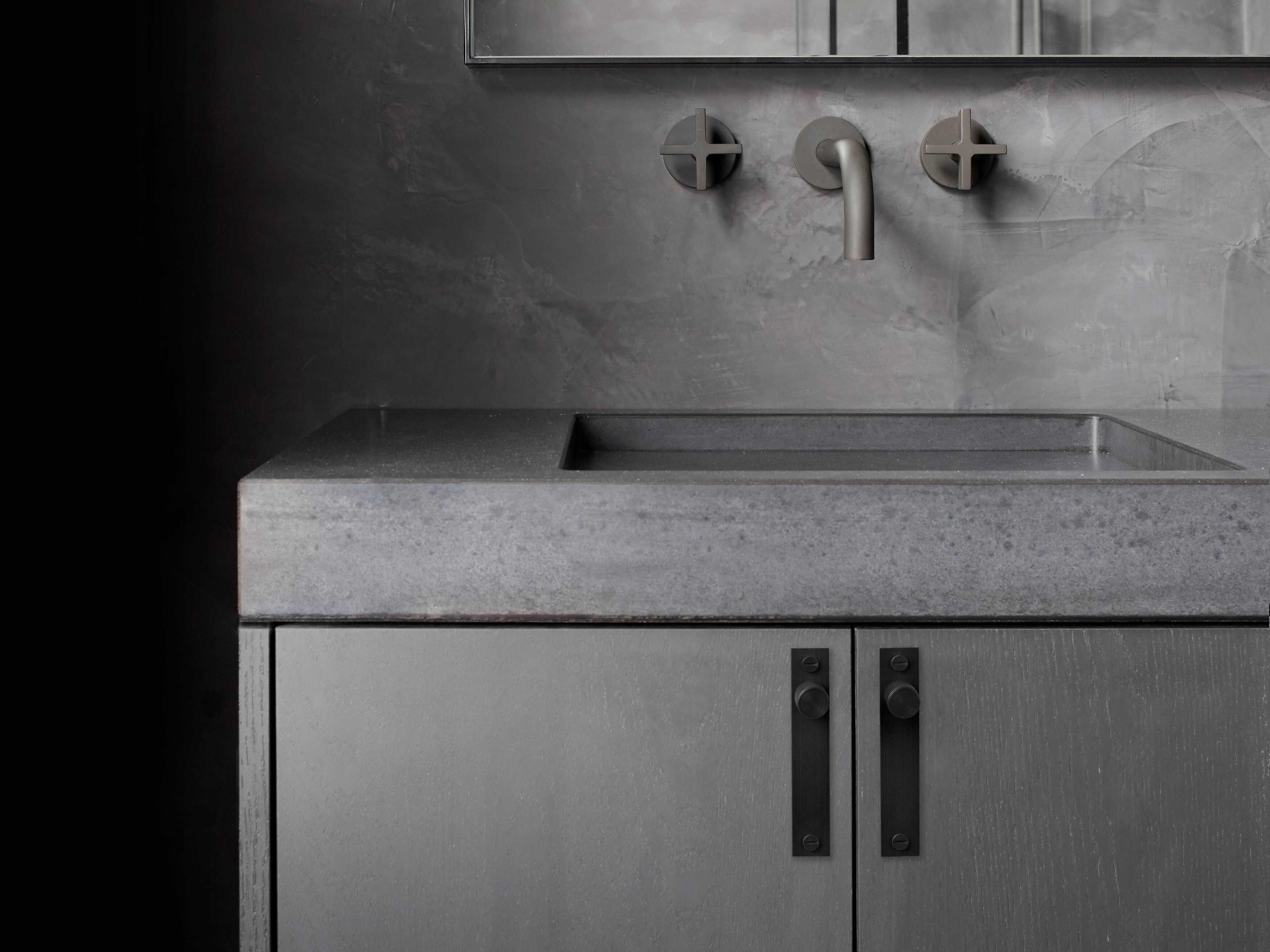 Buster + Punch Black Cross Plated Furniture Knob