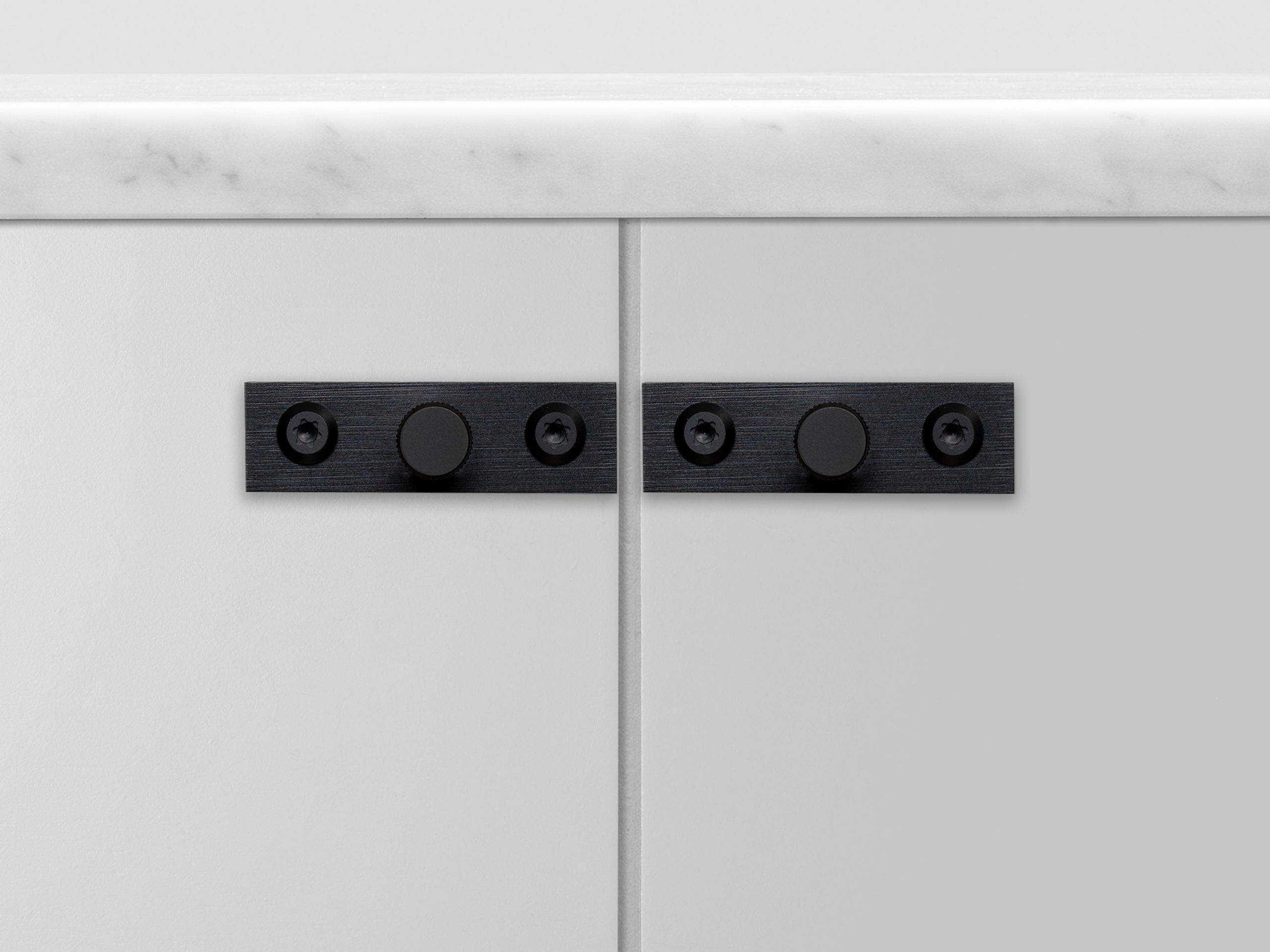 Buster + Punch Black Linear Plated Furniture Knob