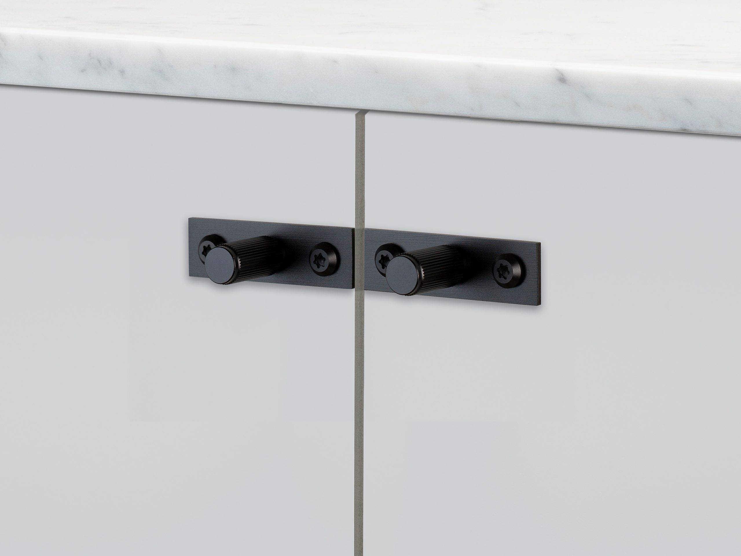 Buster + Punch Black Linear Plated Furniture Knob