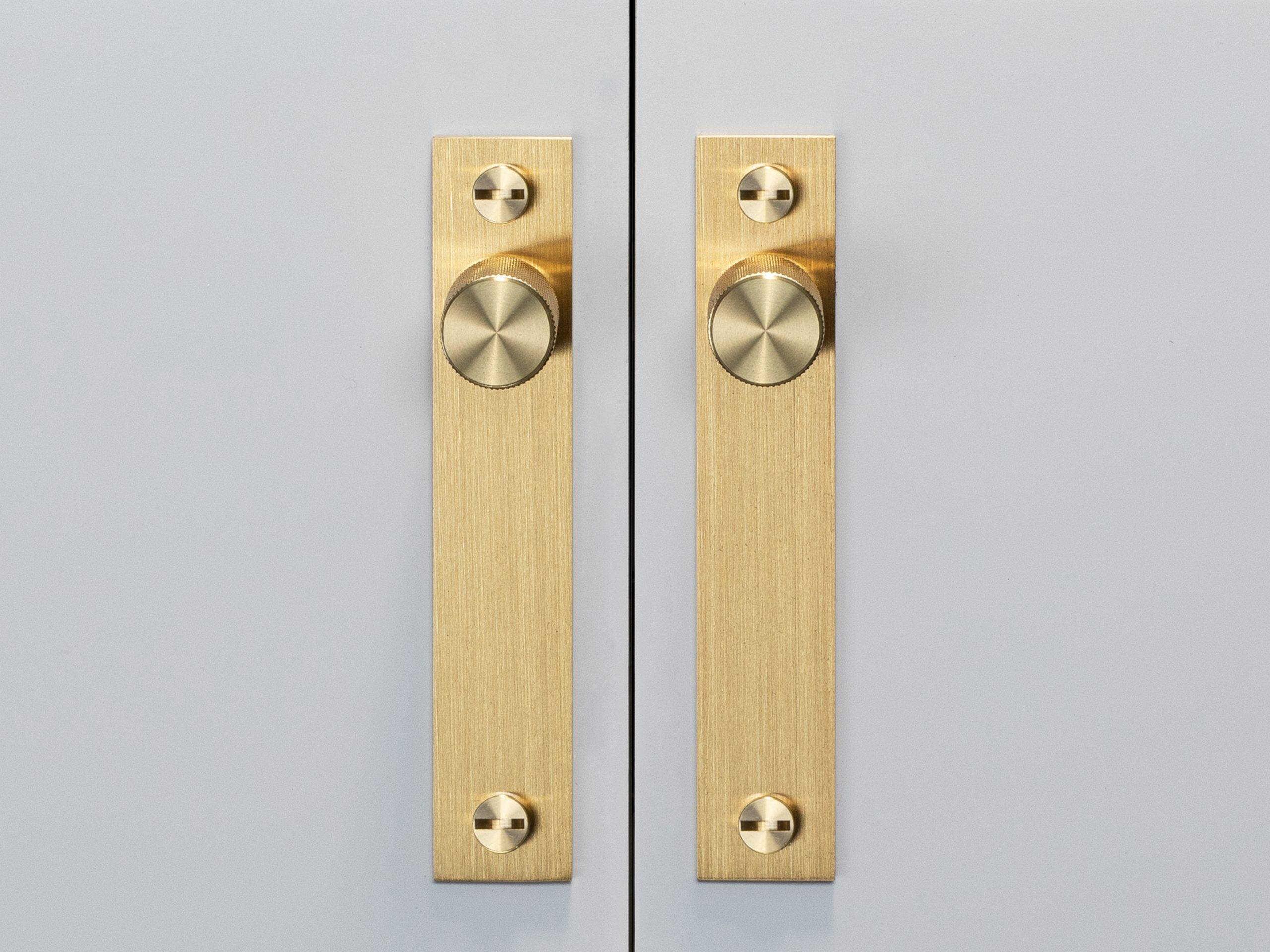 Buster + Punch Brass Cross Plated Furniture Knob