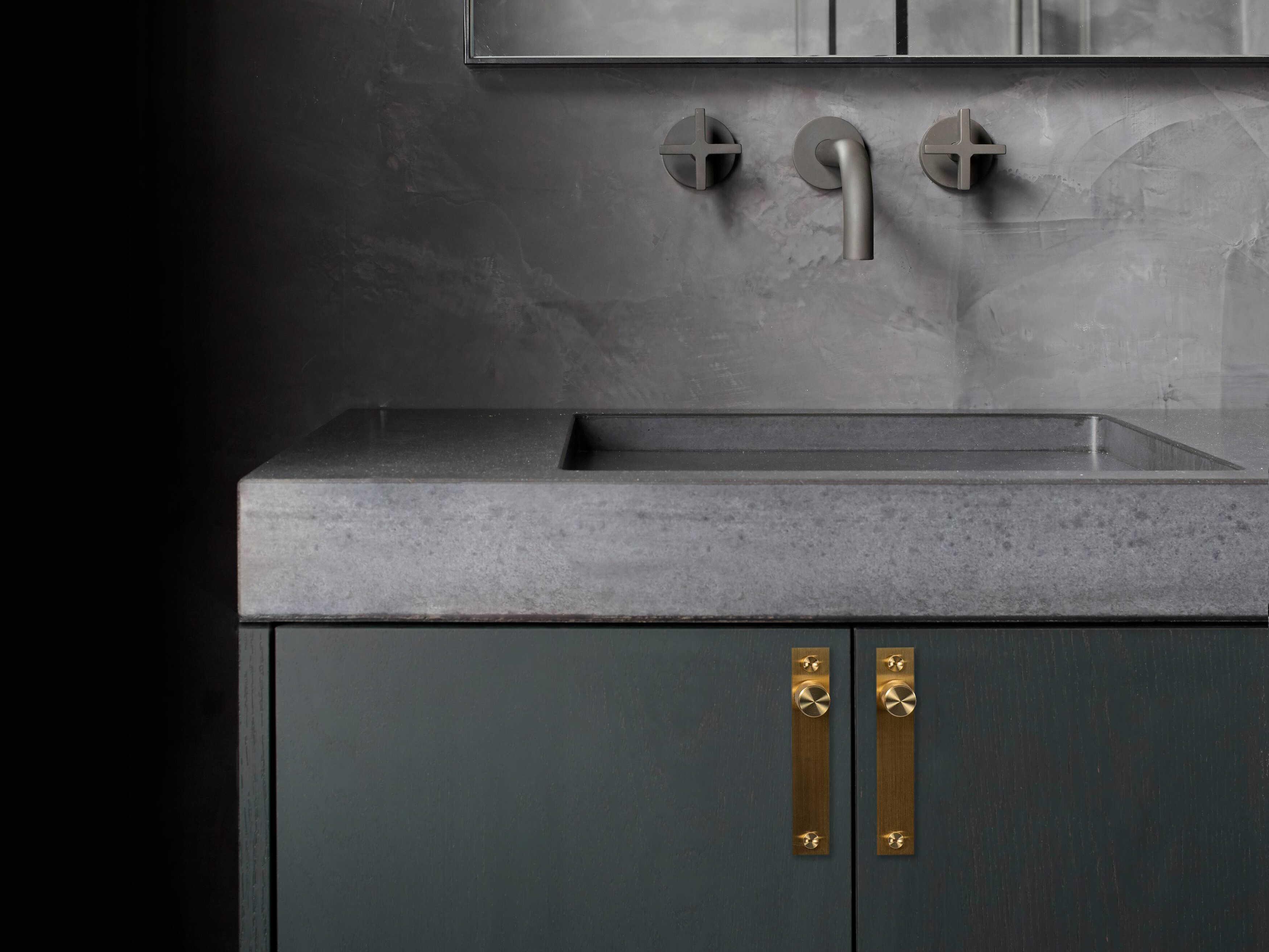 Buster + Punch Brass Cross Plated Furniture Knob