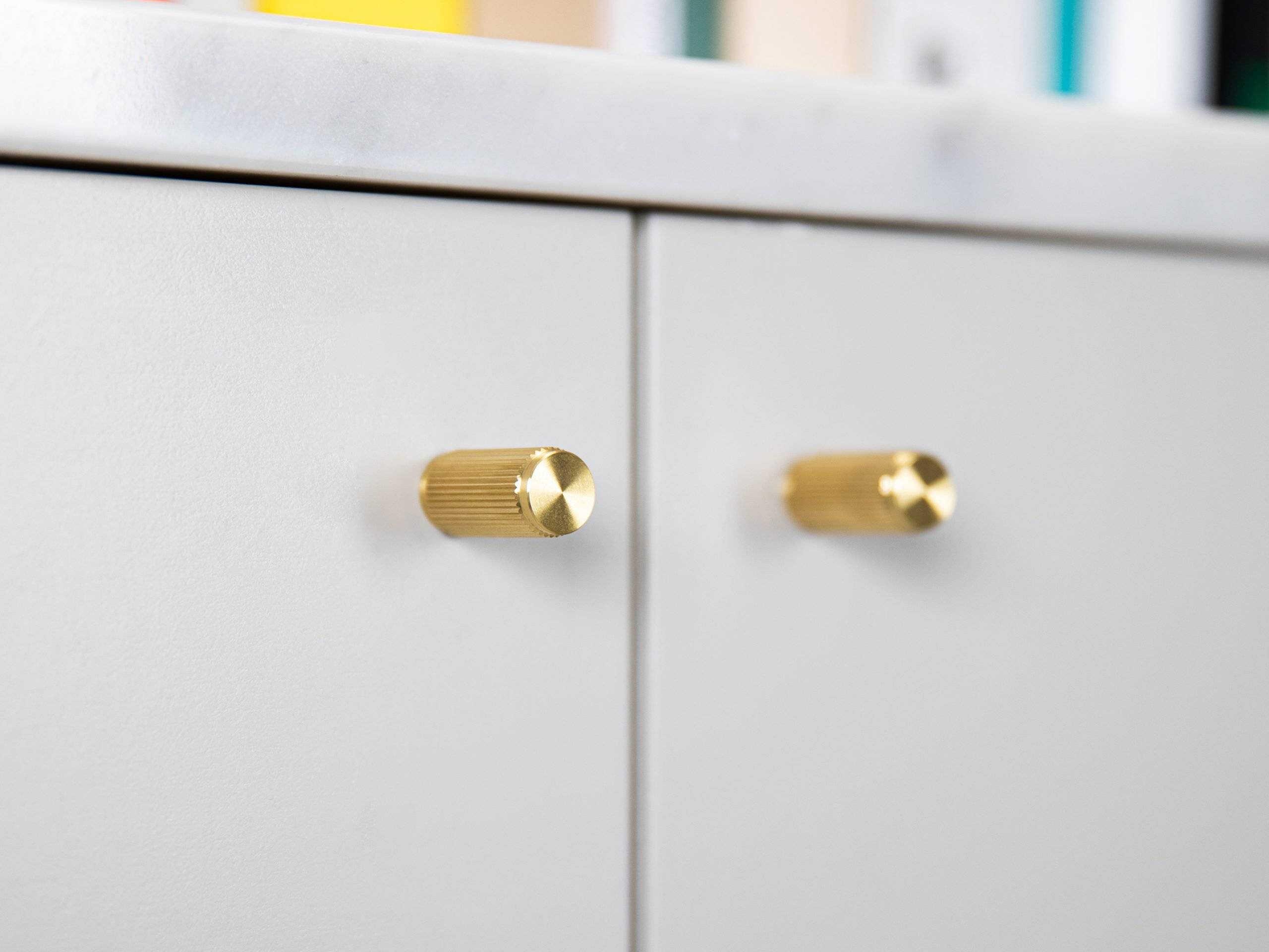 Buster + Punch Brass Linear Furniture Knob