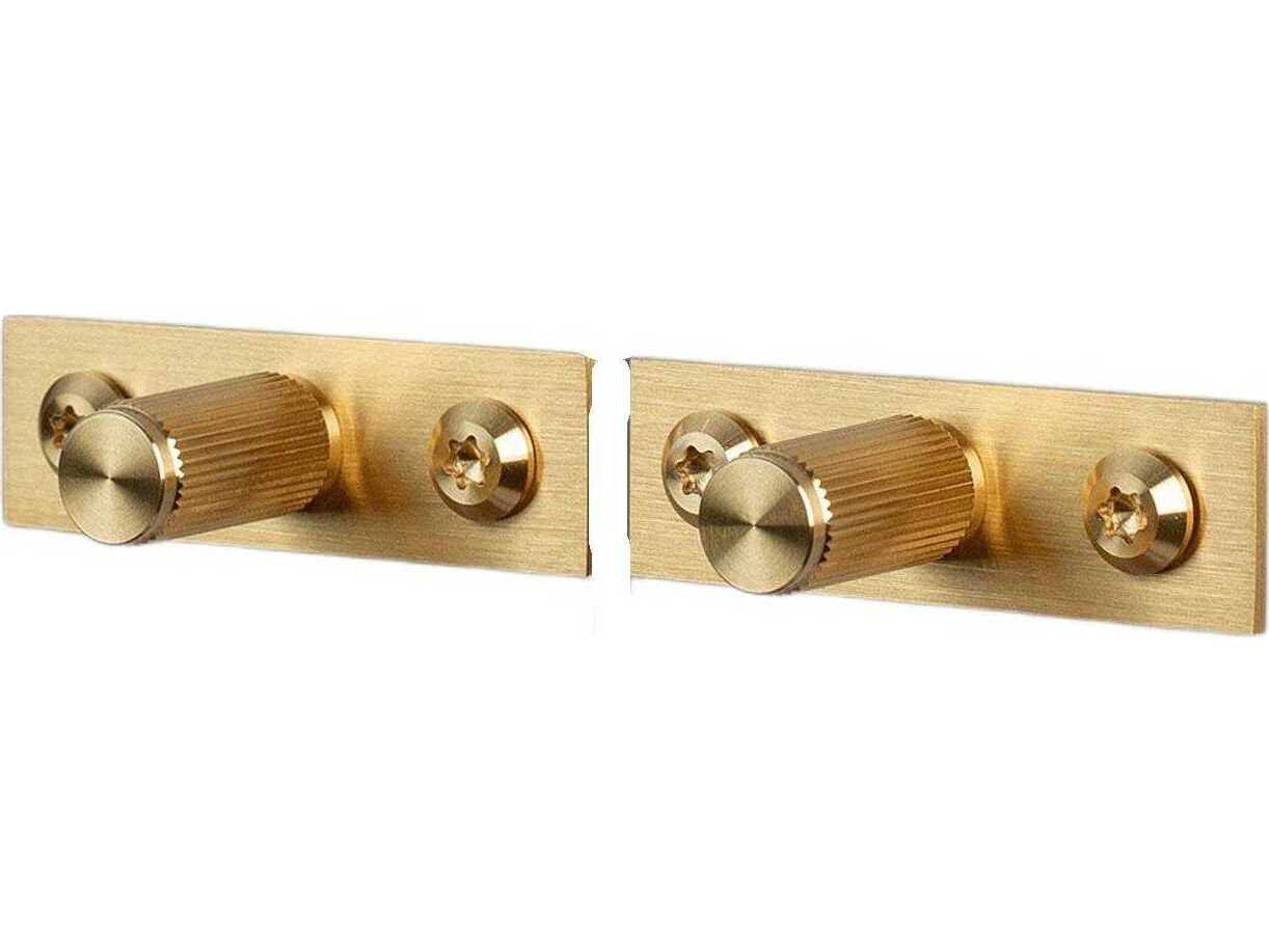 Buster + Punch Brass Linear Plated Furniture Knob