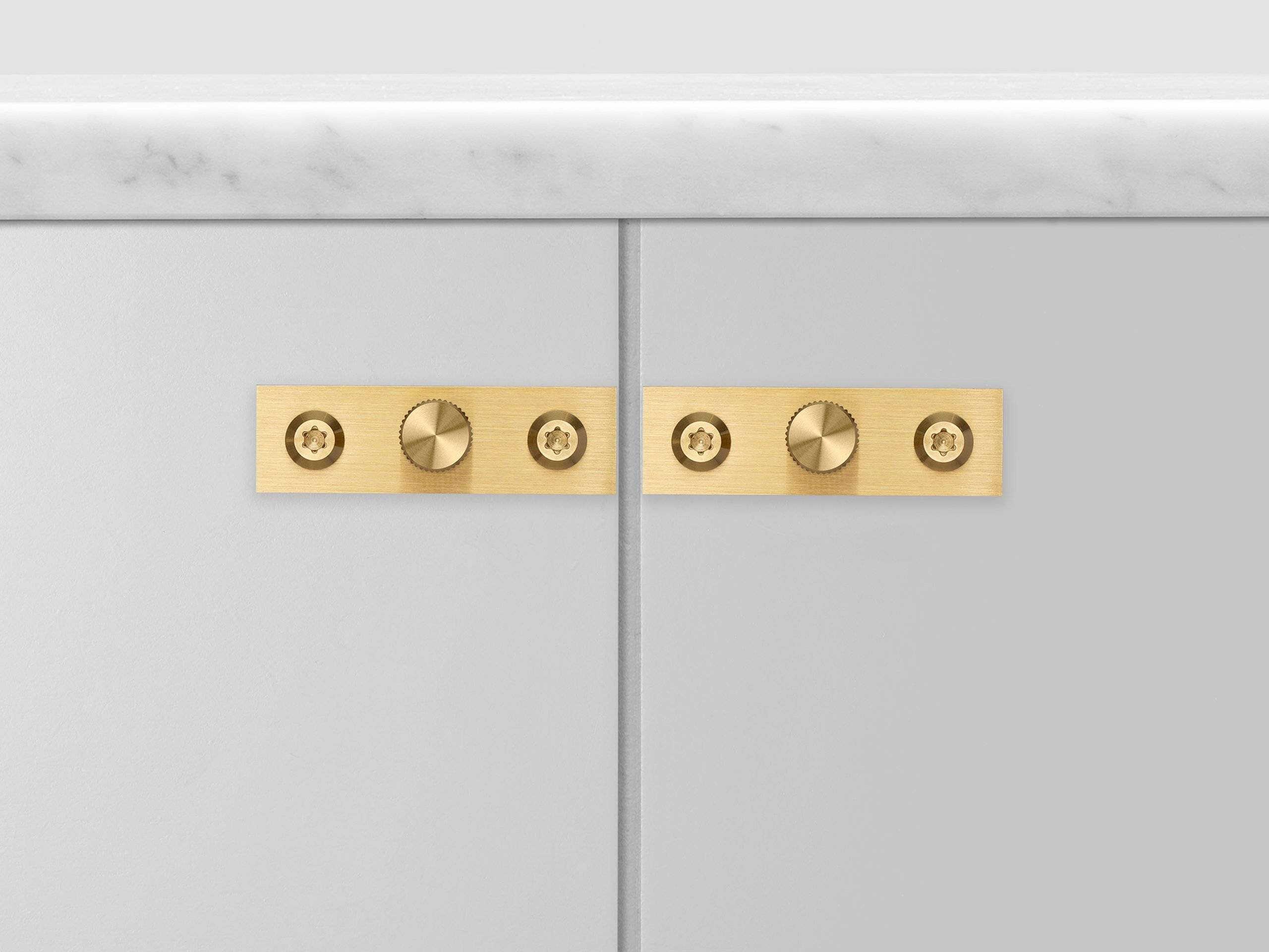 Buster + Punch Brass Linear Plated Furniture Knob