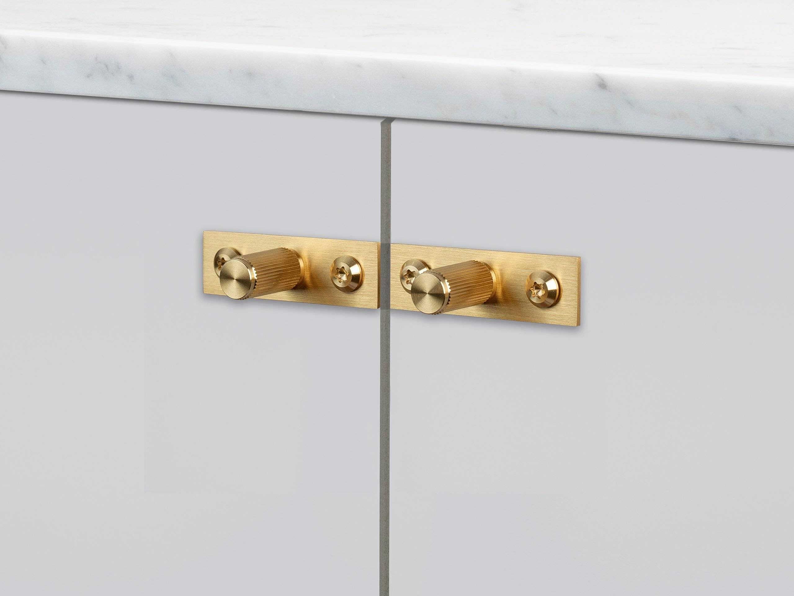 Buster + Punch Brass Linear Plated Furniture Knob
