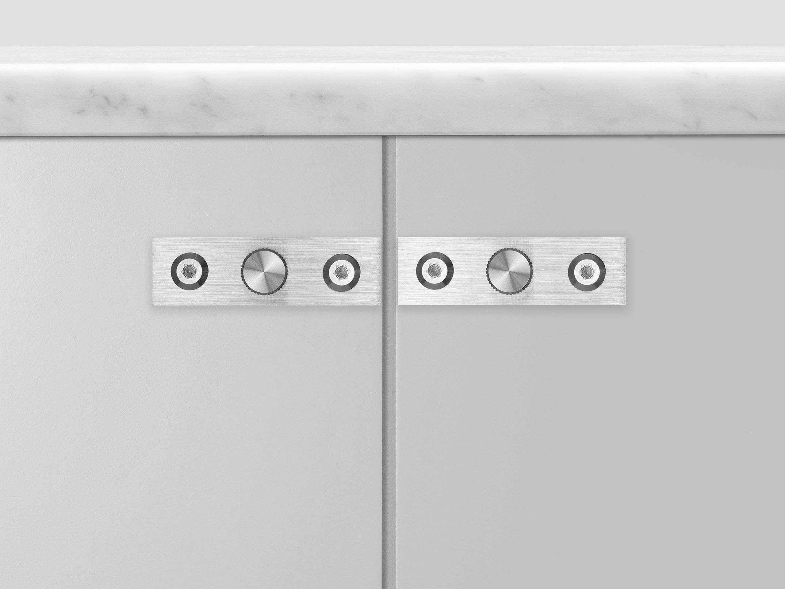 Buster + Punch Steel Linear Plated Furniture Knob