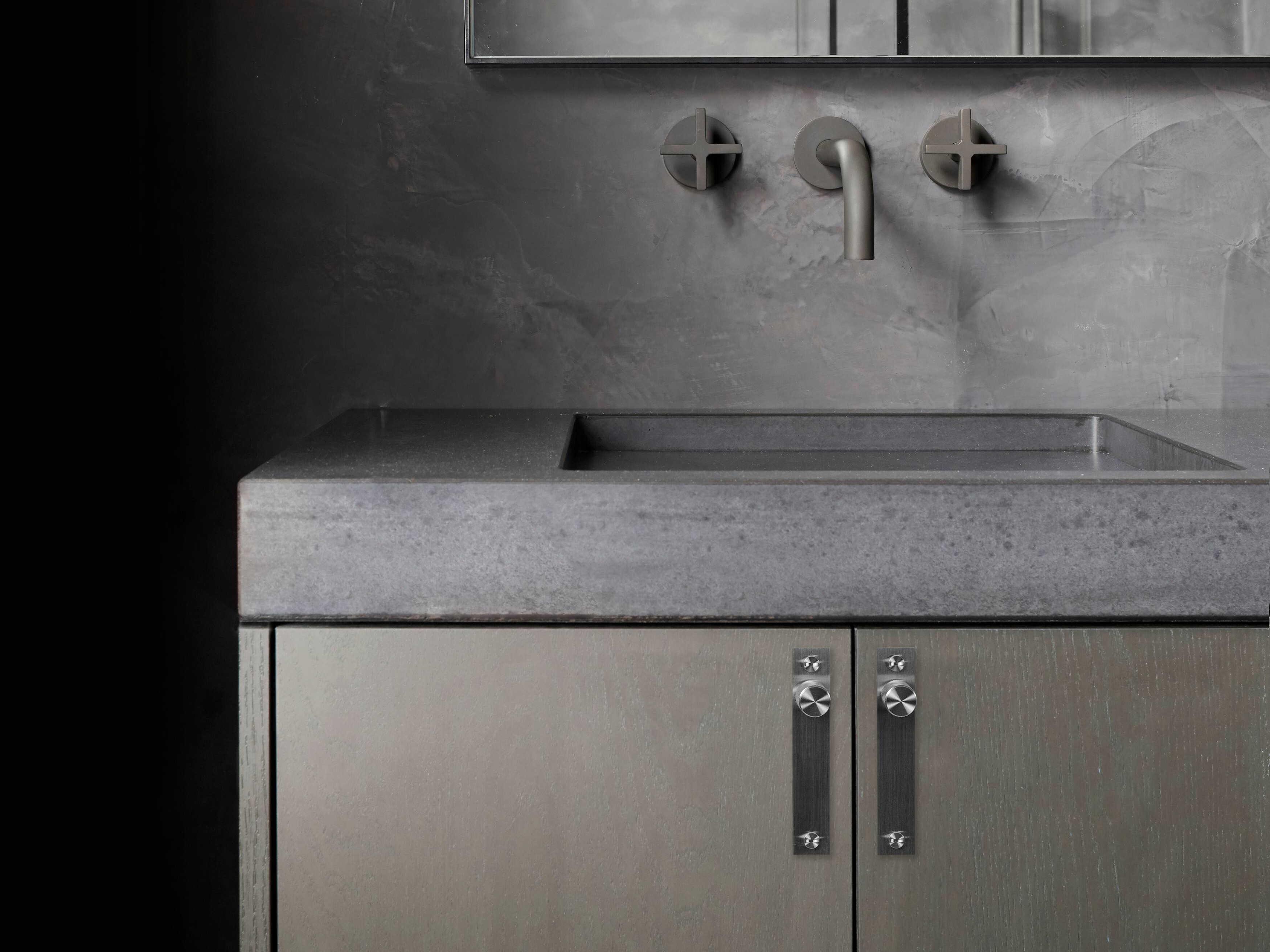 Buster + Punch Steel Cross Plated Furniture Knob