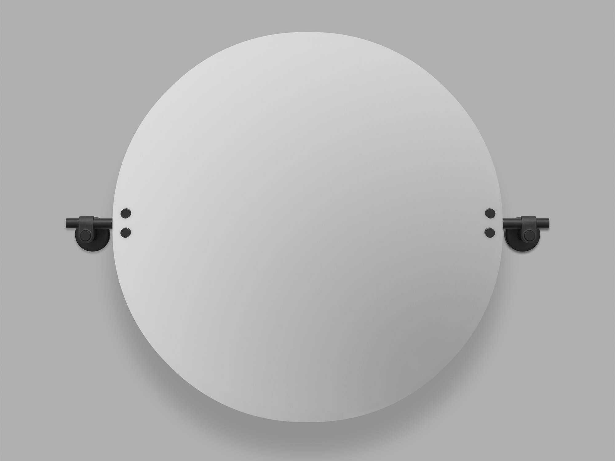 Buster + Punch Welders Black Round Wall Mirror