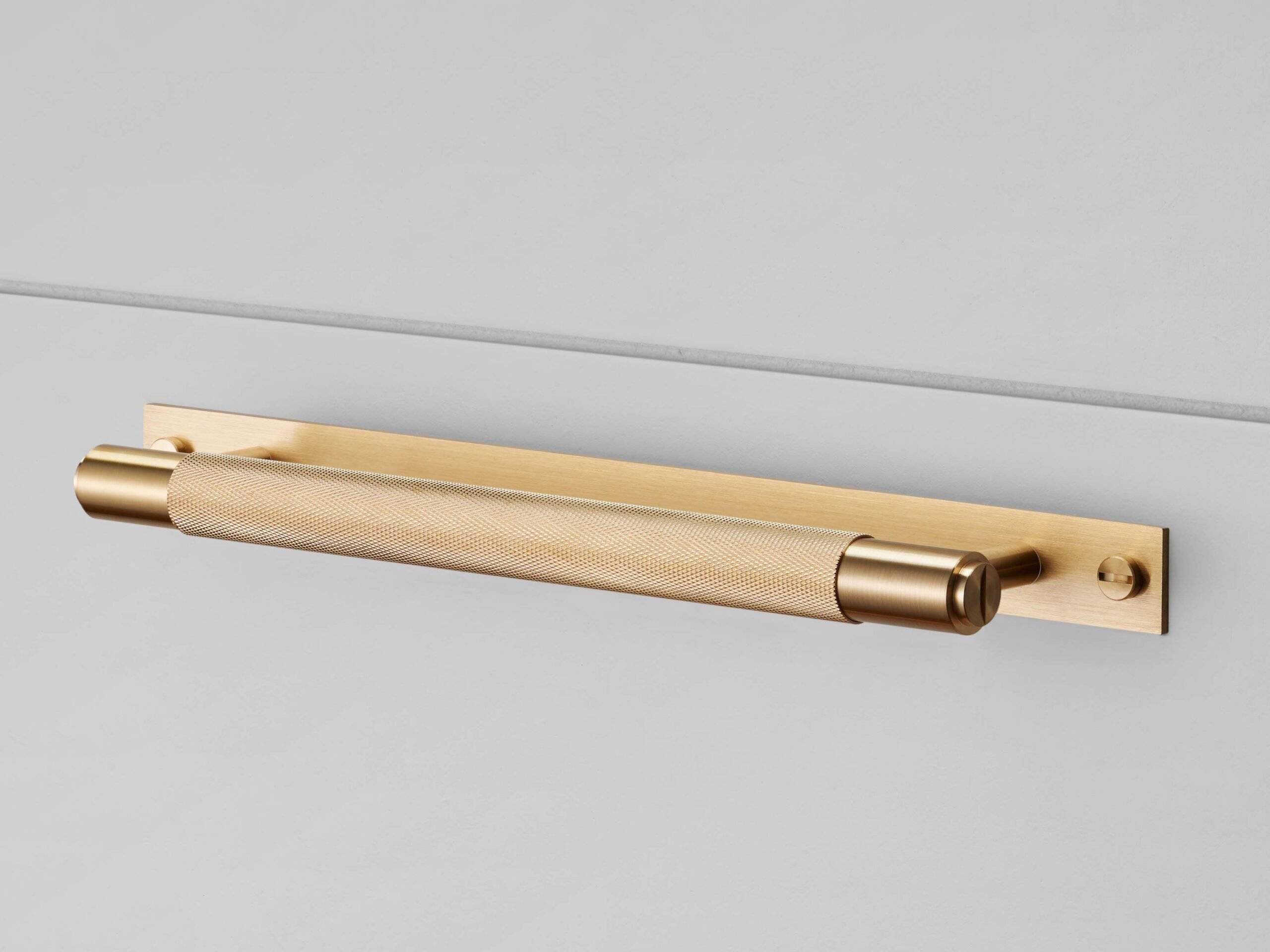 Buster + Punch Brass Plate Cross Pull Bar