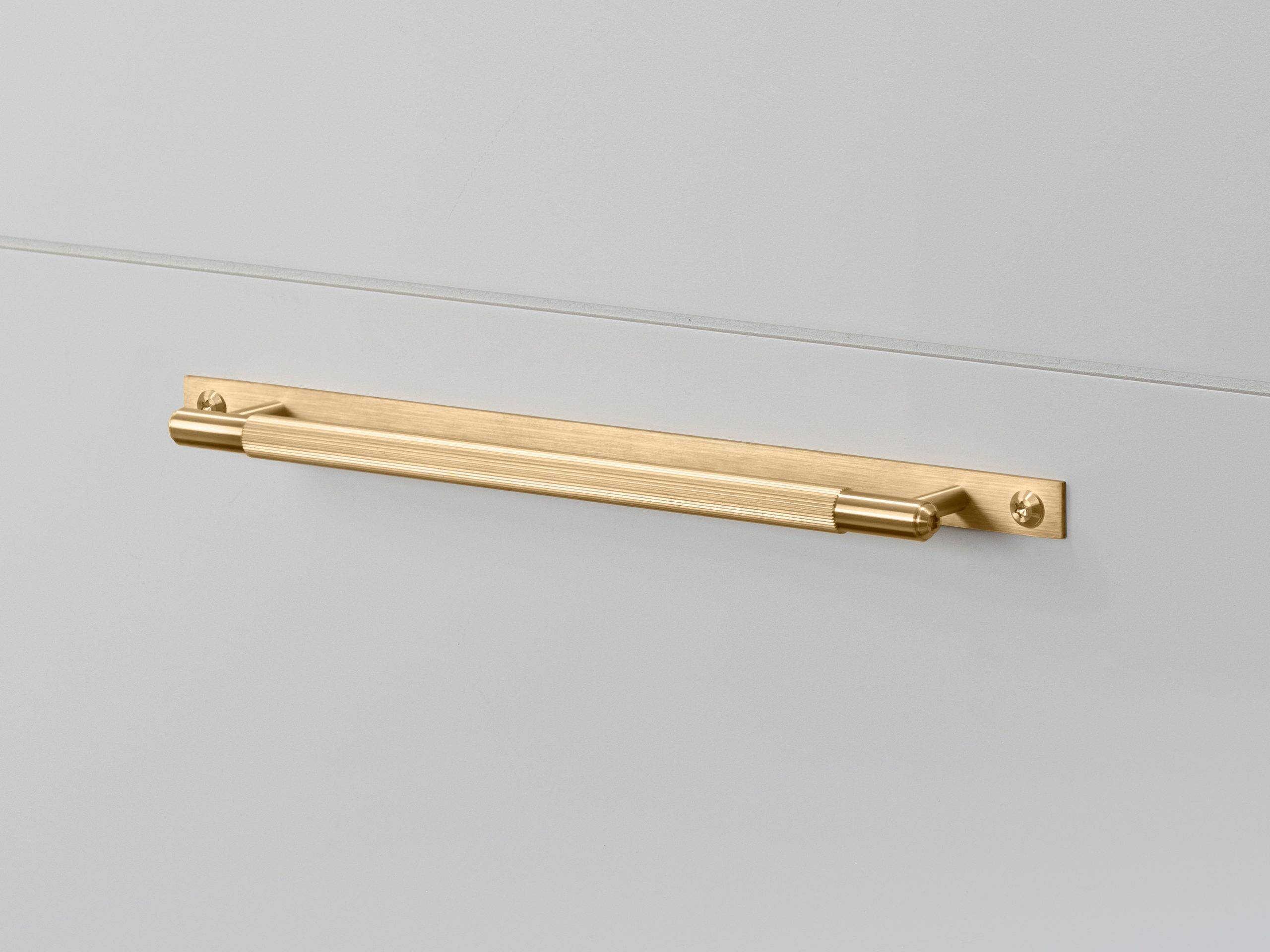 Buster + Punch Brass Plate Linear Pull Bar