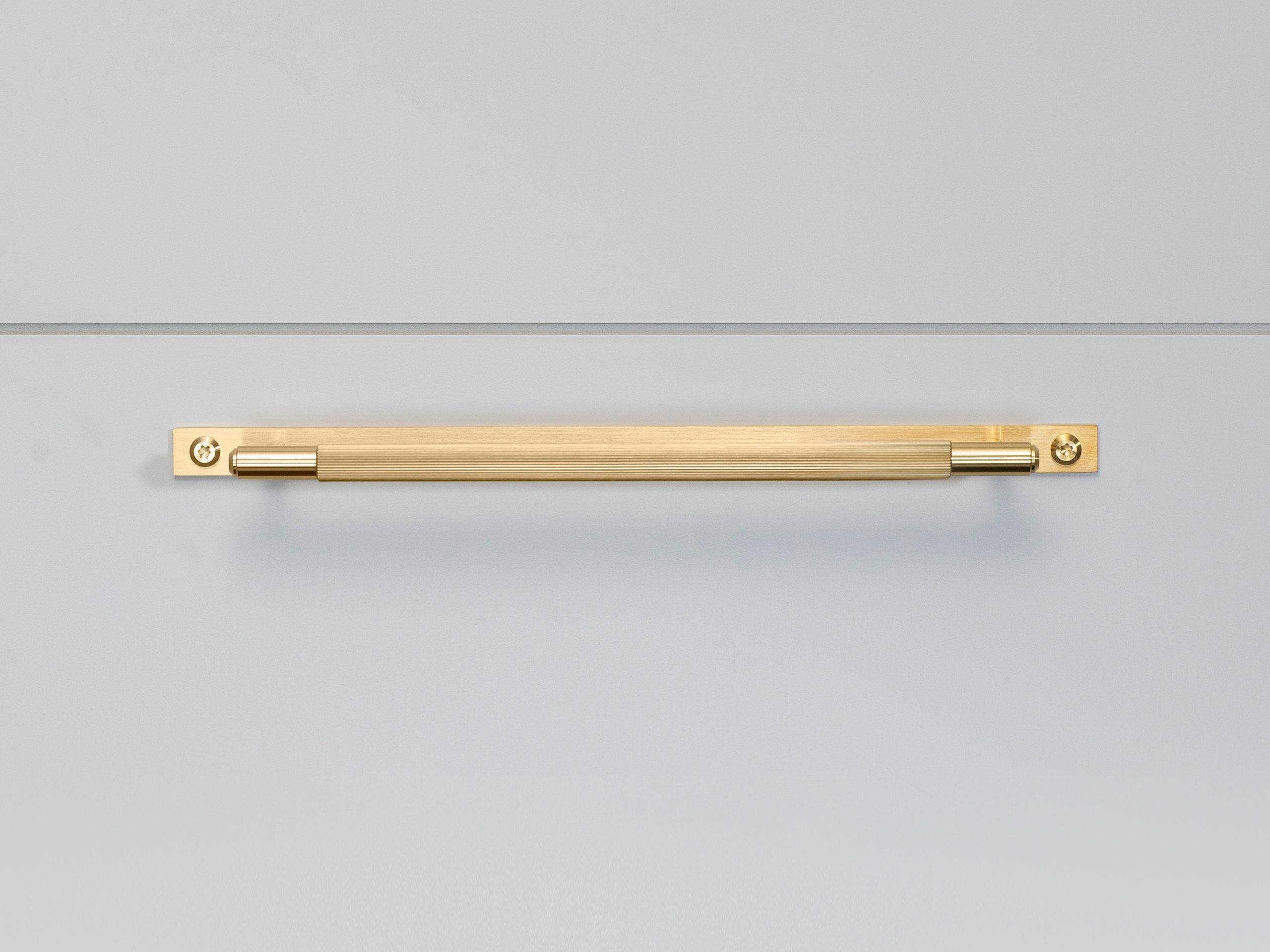 Buster + Punch Brass Plate Linear Pull Bar