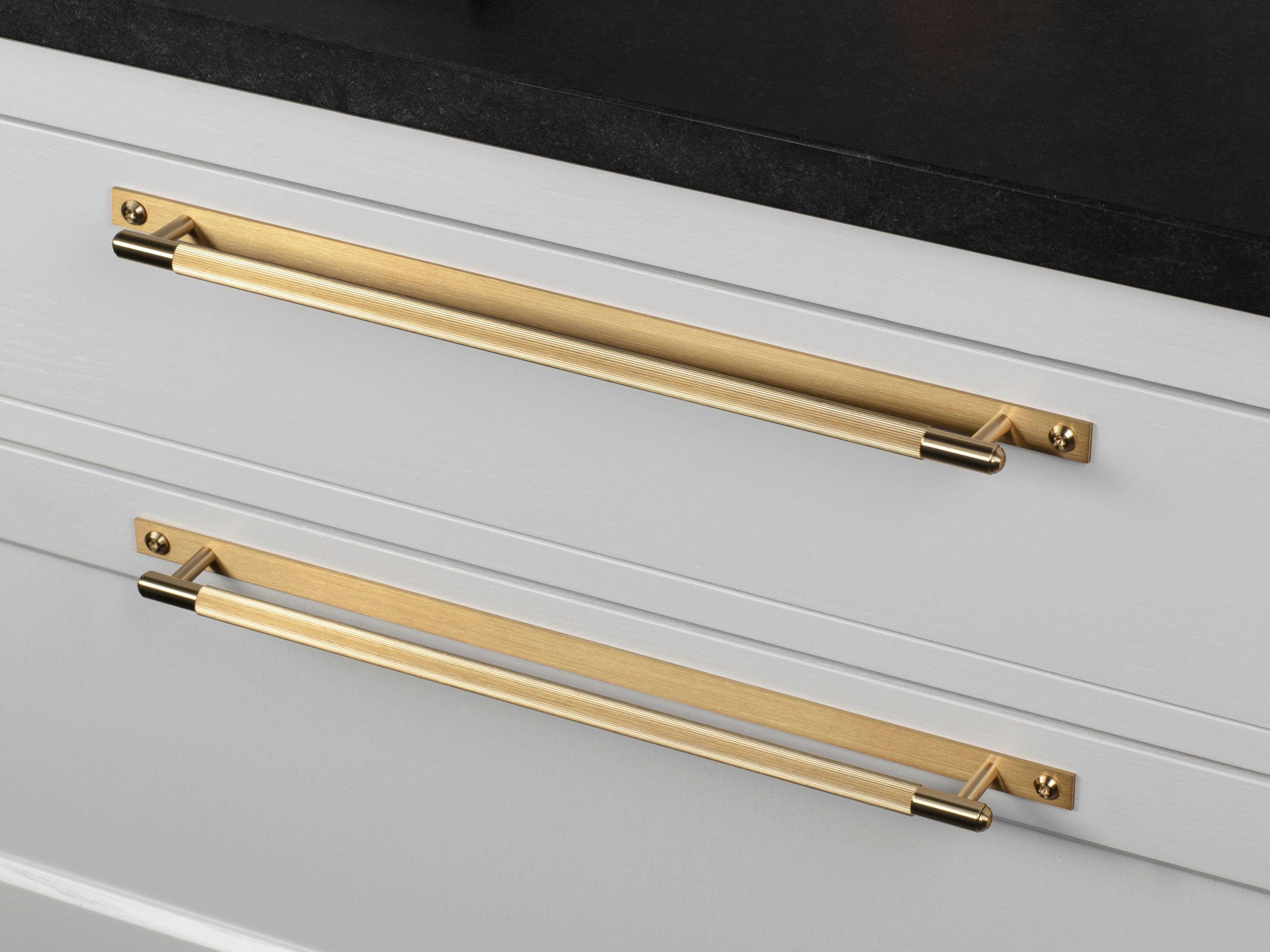 Buster + Punch Brass Plate Linear Pull Bar
