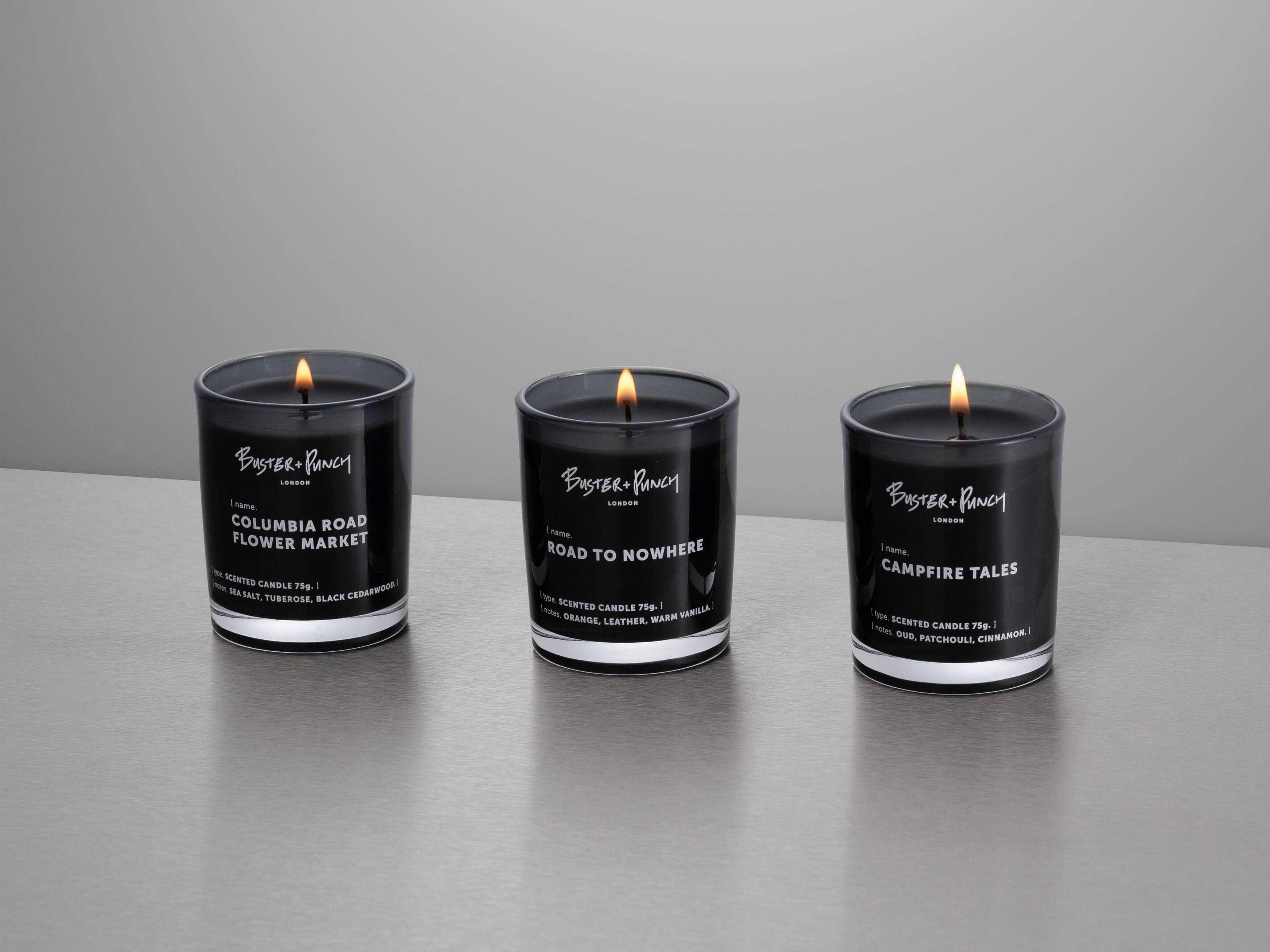 Buster + Punch Road to Nowhere Candle Set of 3