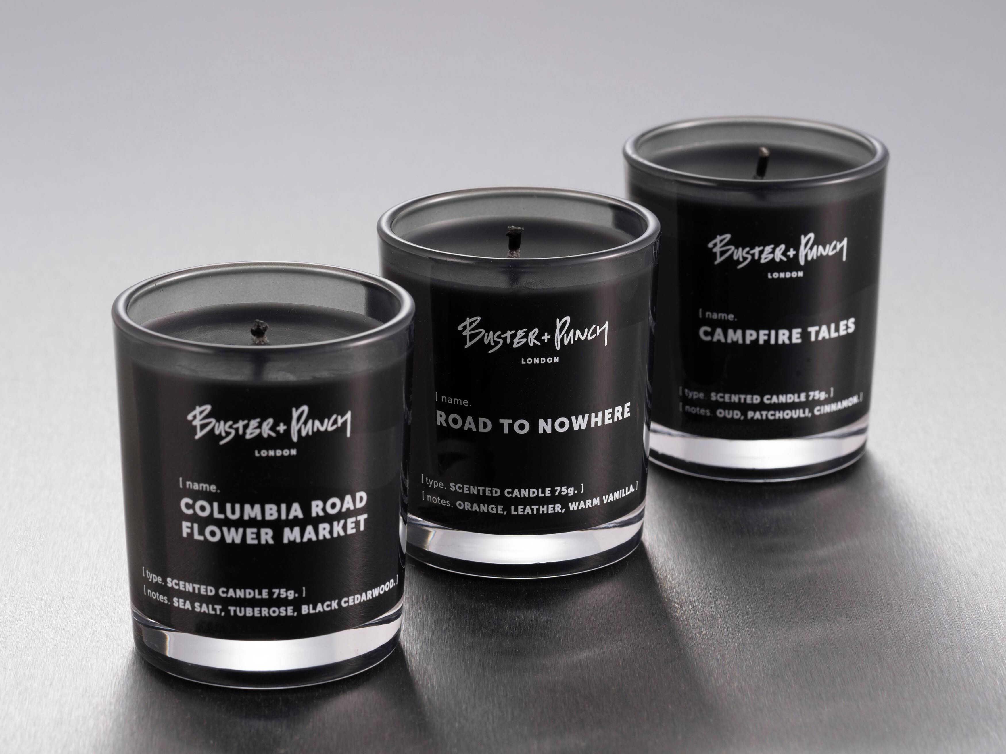 Buster + Punch Road to Nowhere Candle Set of 3