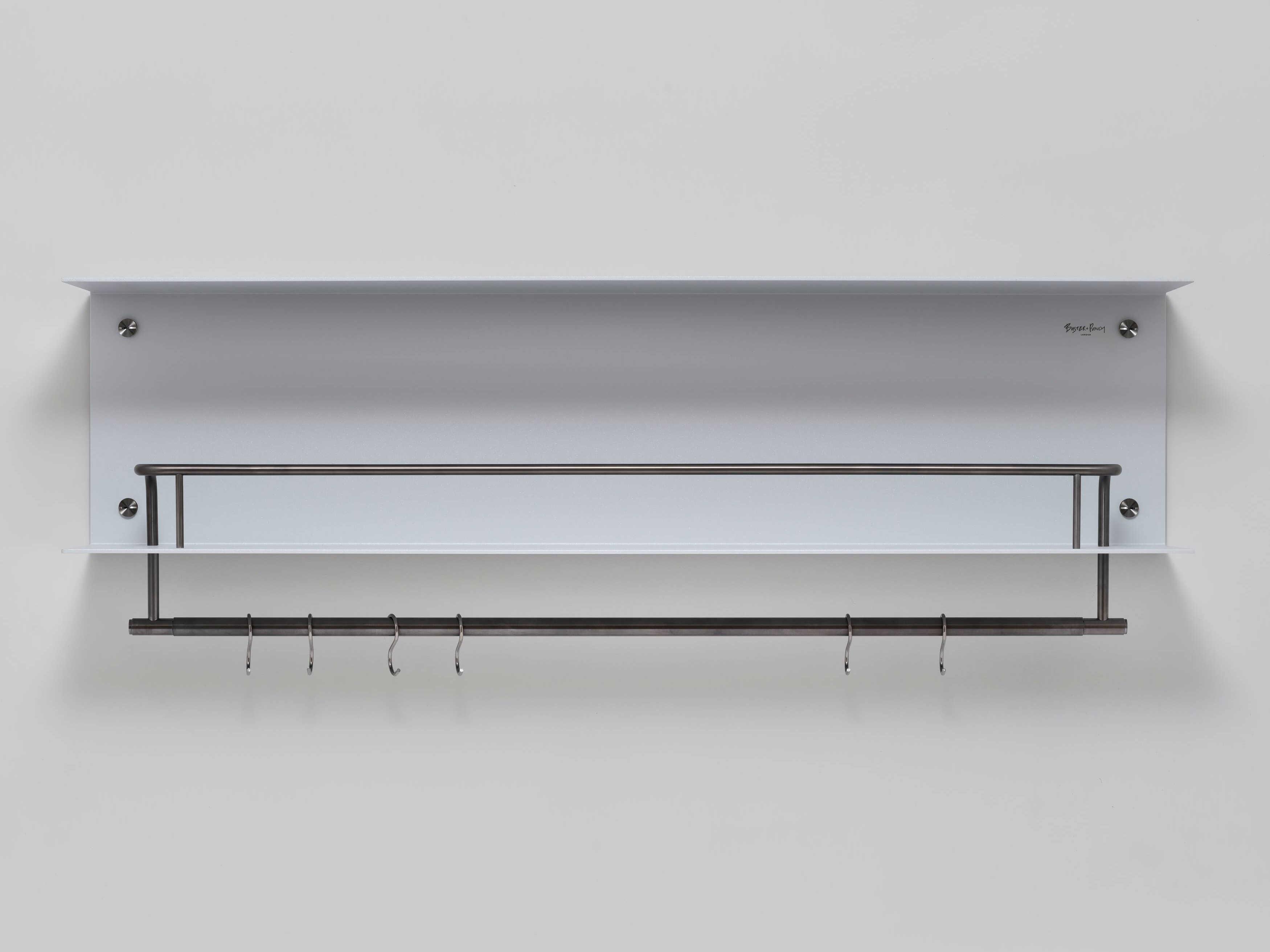 Buster + Punch Stone Gun Metal Hanger Kitchen Shelf