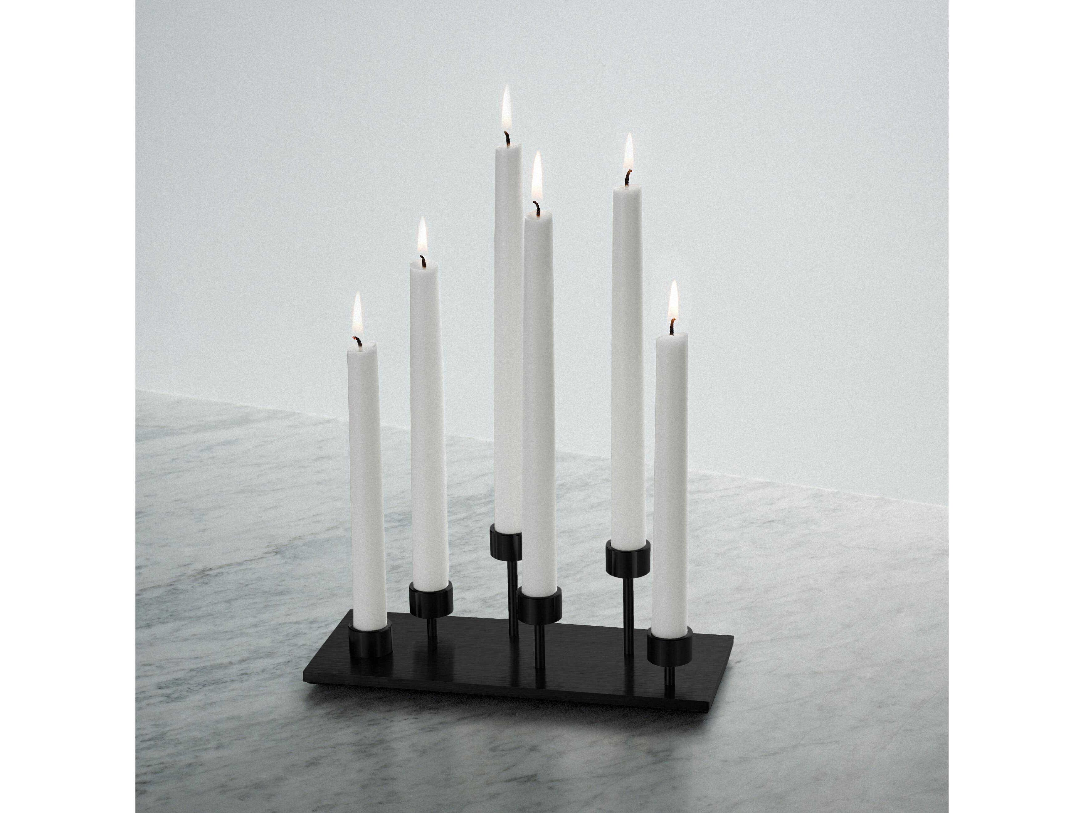 Buster + Punch Machined Black Candle Holder