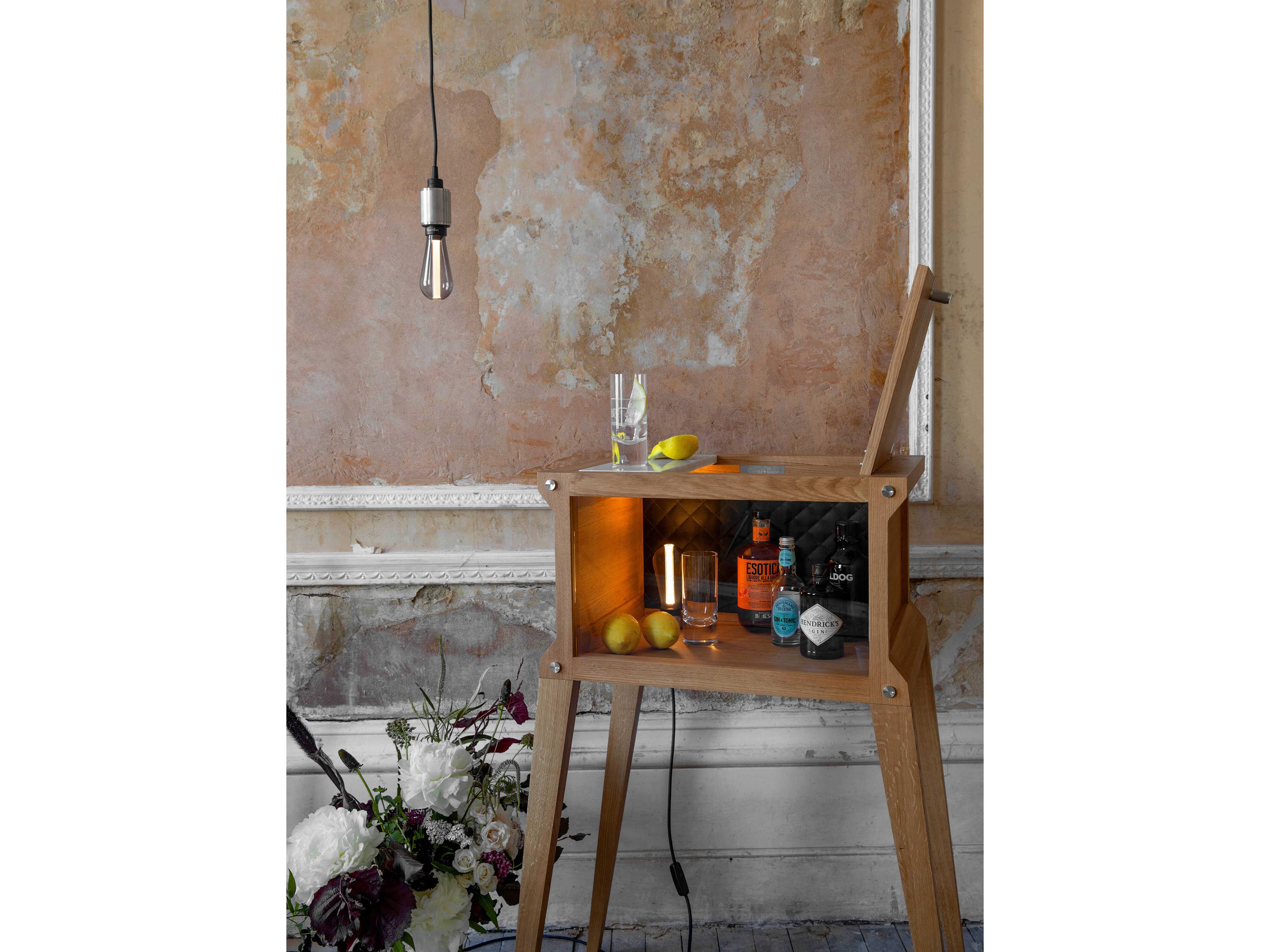 Buster + Punch The Popstar Oak Wood Natural Bar Cabinet