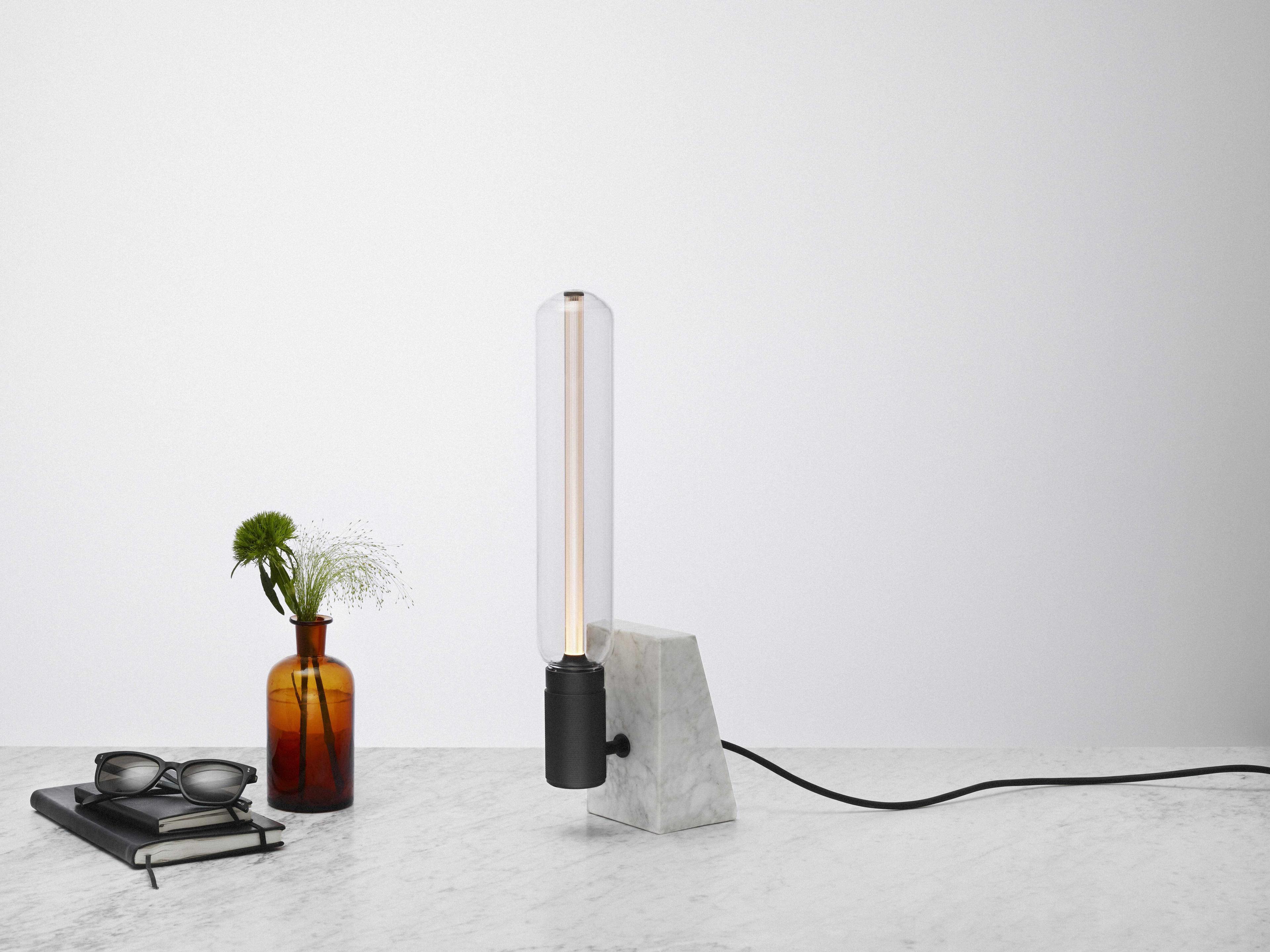 Buster + Punch Stoned White Marble Table Lamp