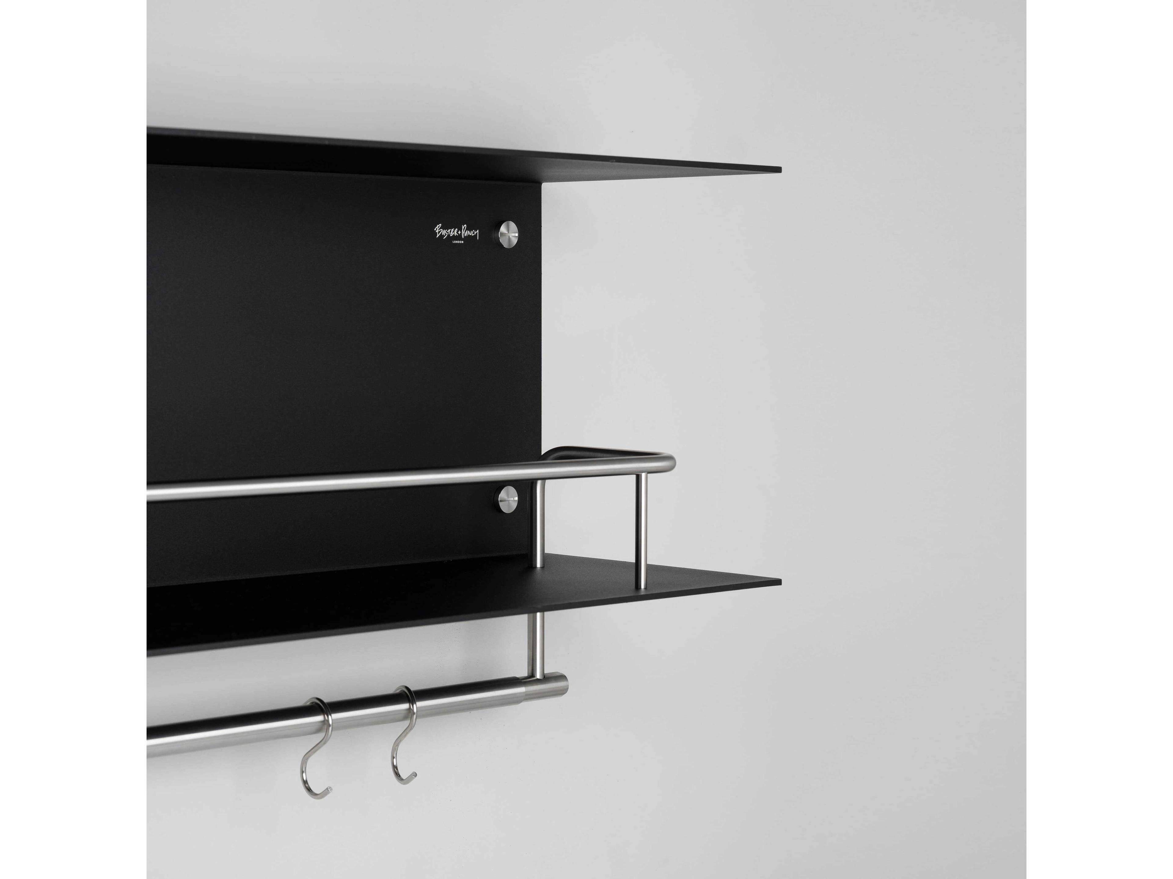 Buster + Punch Black Steel Hanger Kitchen Shelf