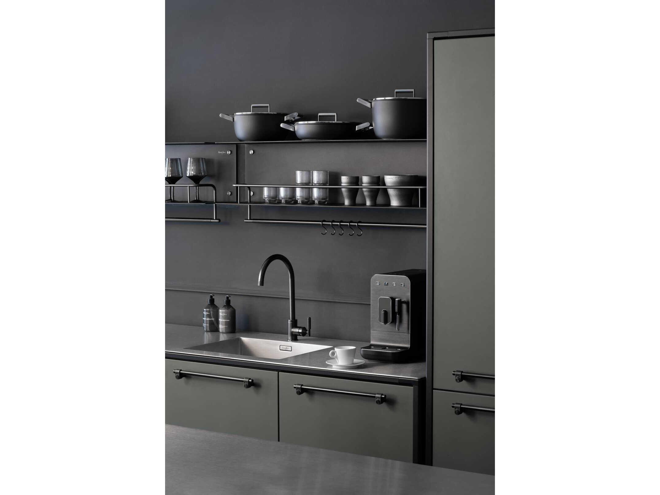 Buster + Punch Black Steel Hanger Kitchen Shelf