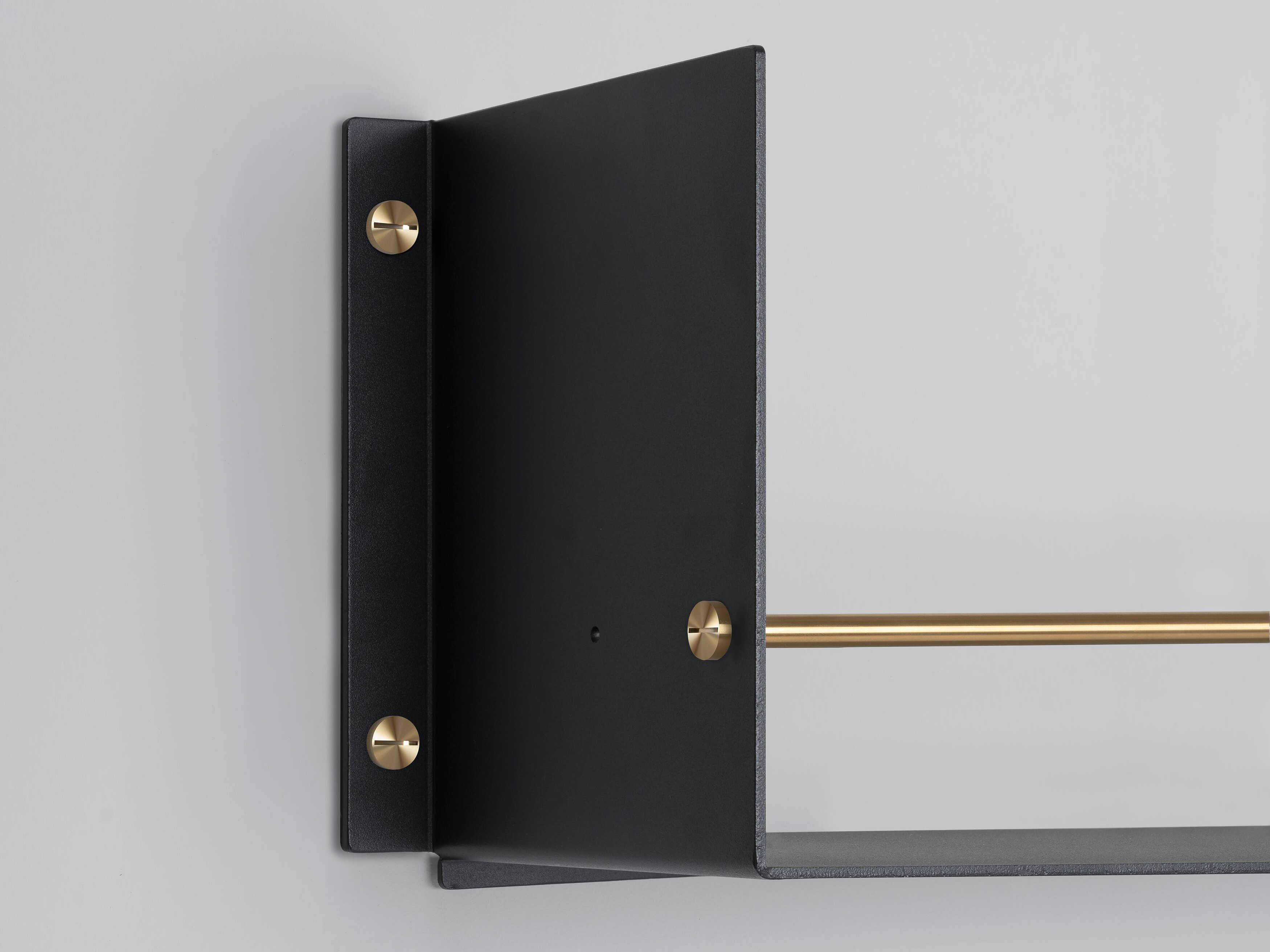 Buster + Punch Black Brass Girder Kitchen Shelf