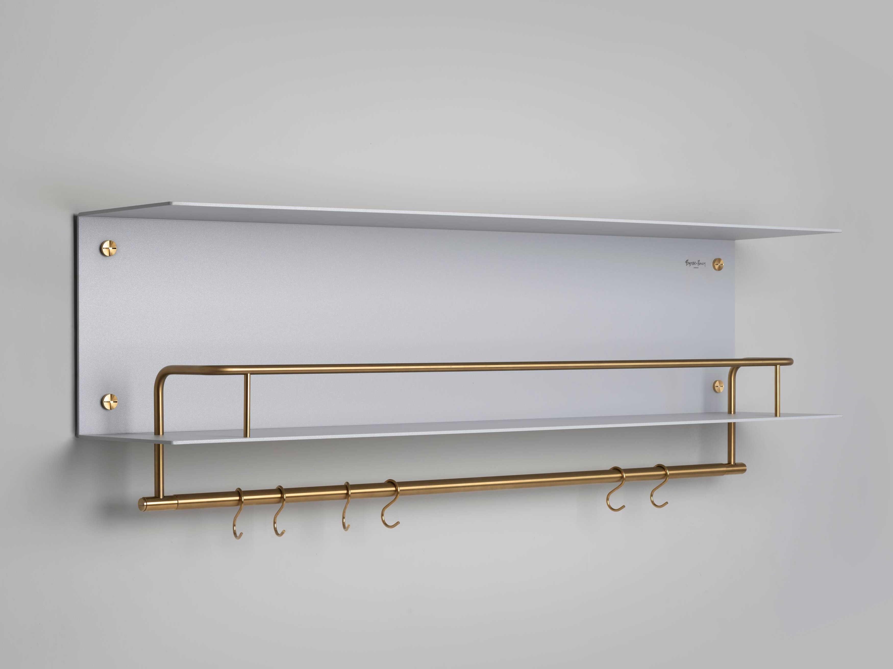 Buster + Punch Brass Hanger Kitchen Shelf