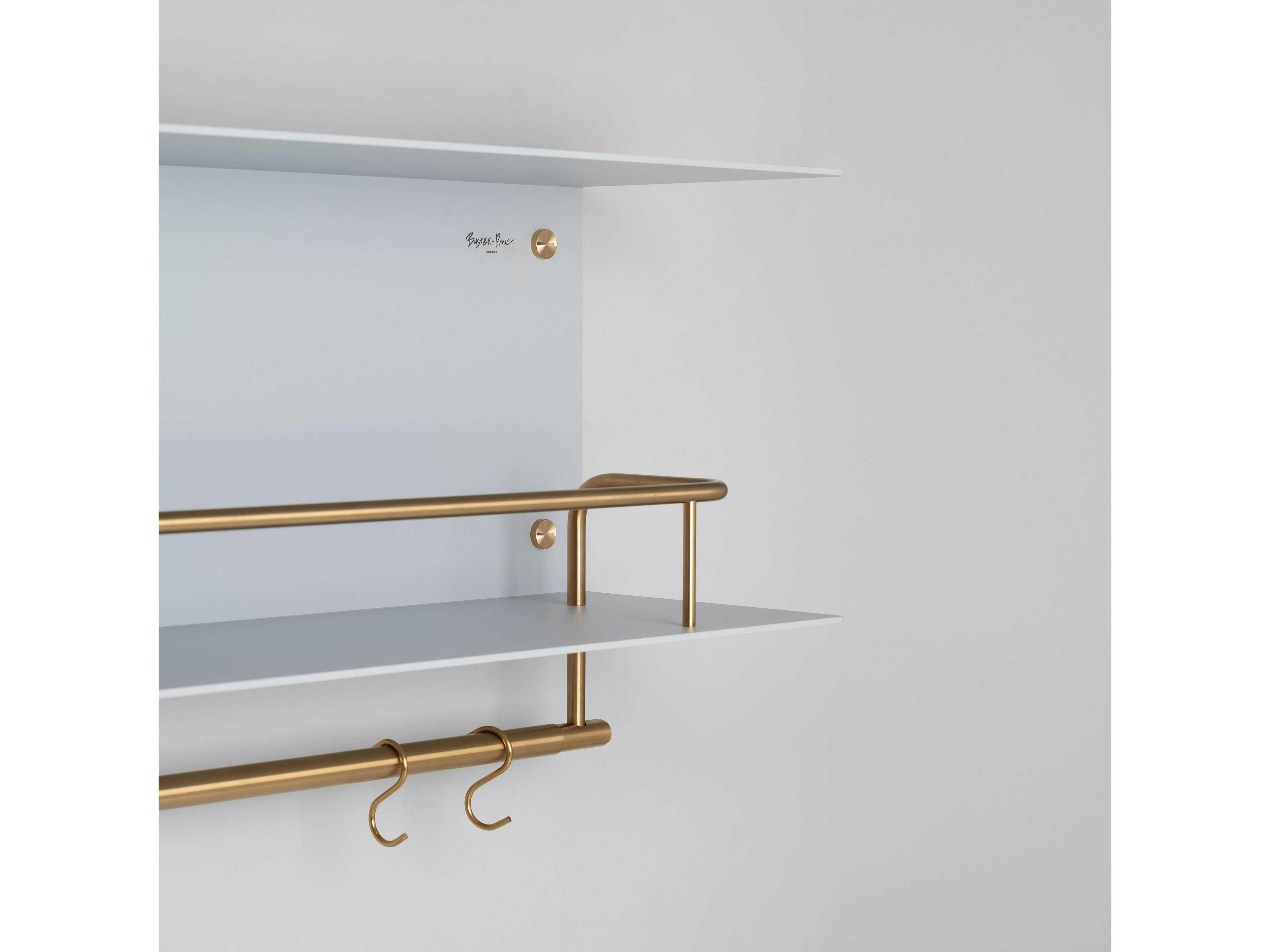 Buster + Punch Brass Hanger Kitchen Shelf