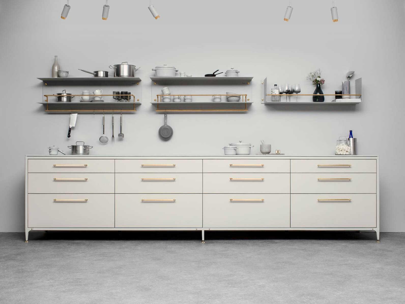 Buster + Punch Brass Hanger Kitchen Shelf