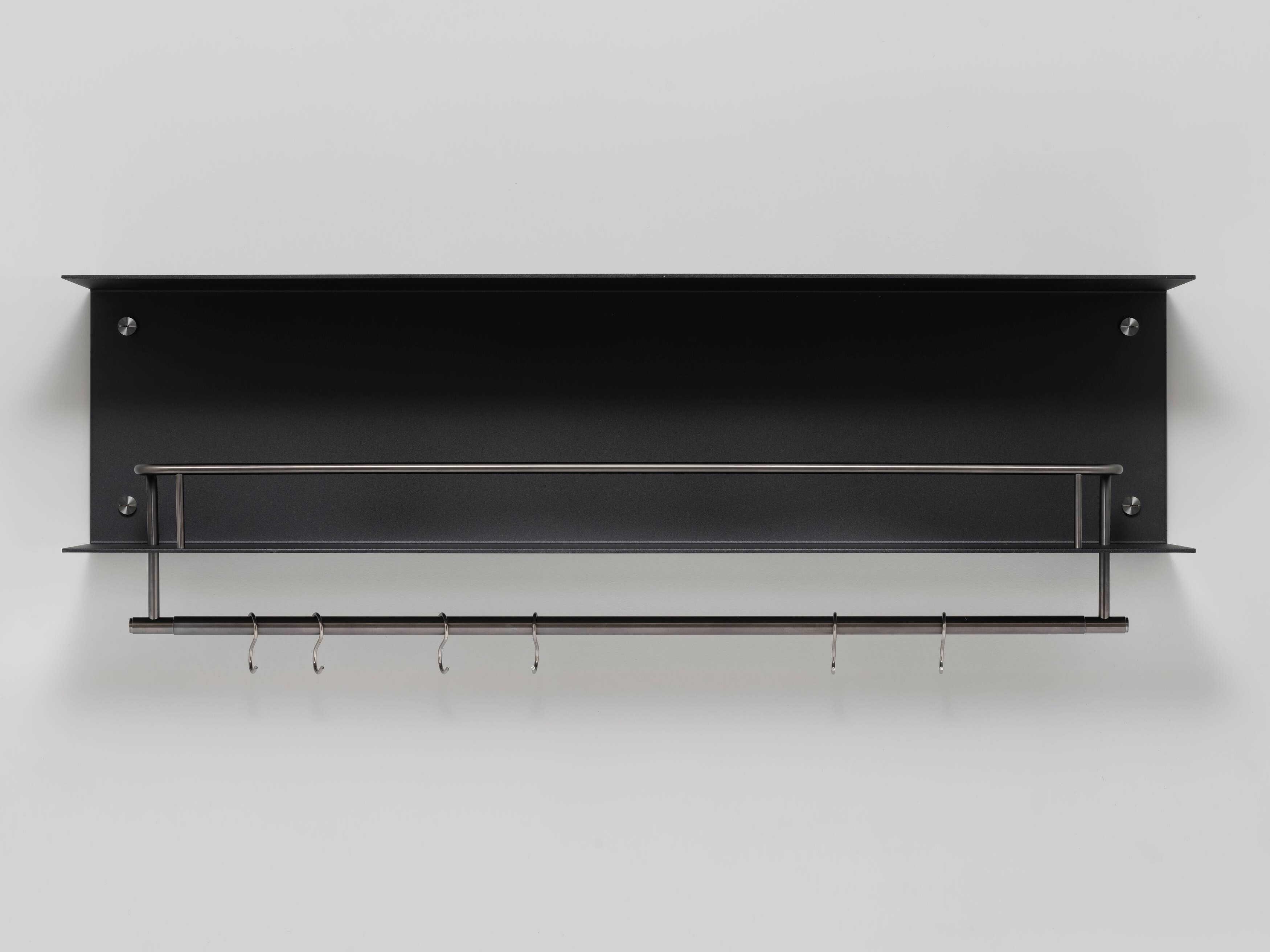 Buster + Punch Black Gun Metal Hanger Kitchen Shelf